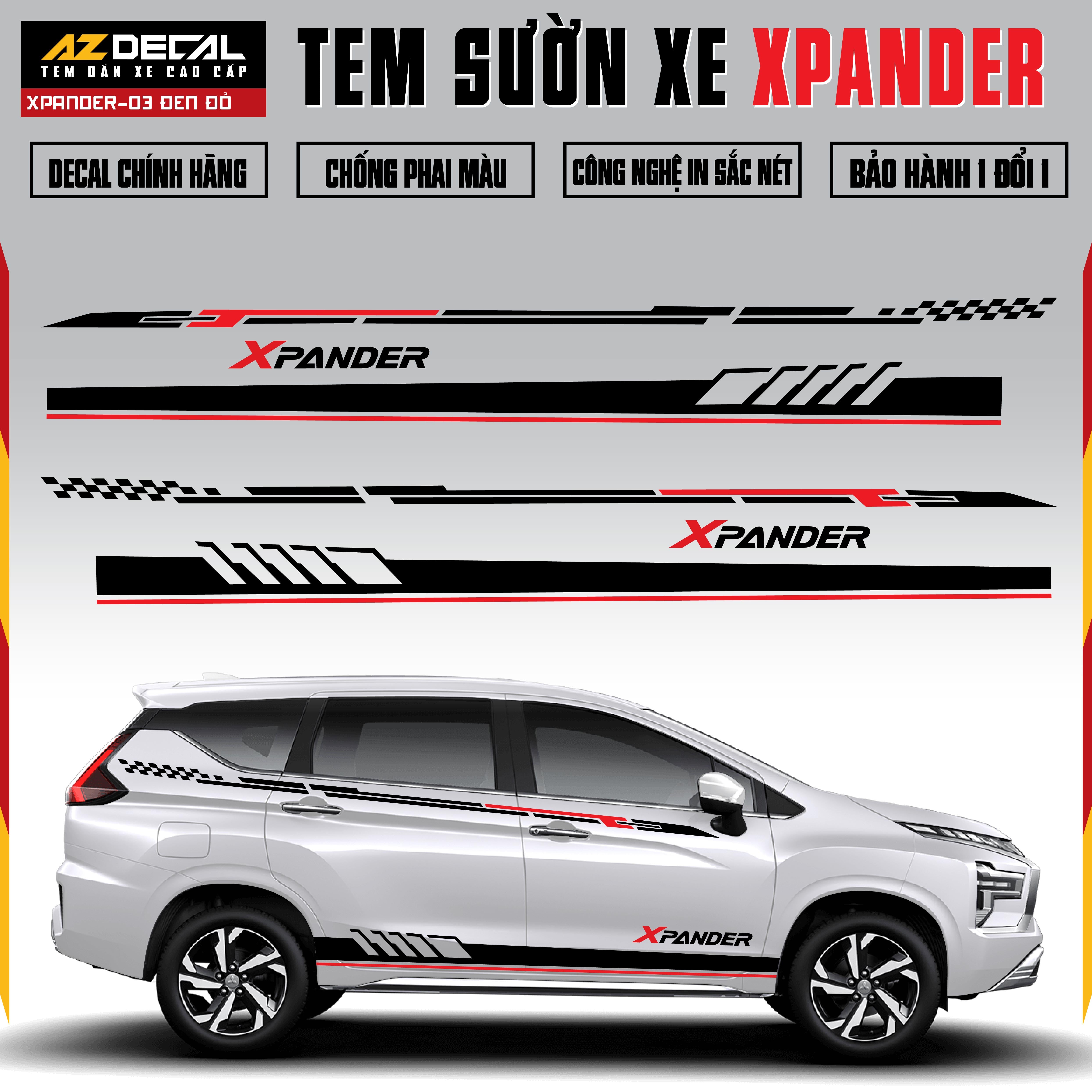 Tem Xe Xpander 03 - Tem Sườn Xe Thiết Kế Theo Yêu Cầu