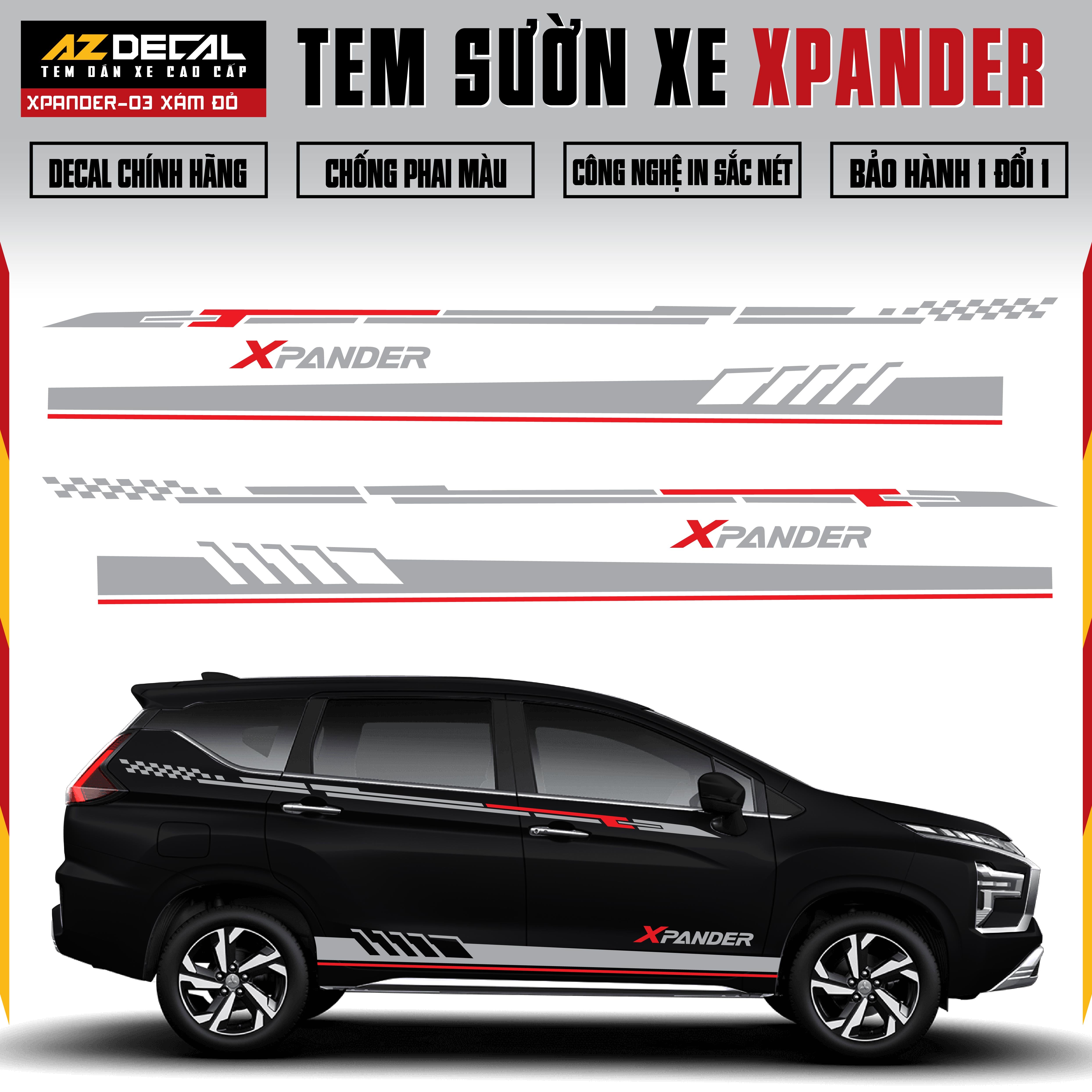 Tem Xe Xpander 03 - Tem Sườn Xe Thiết Kế Theo Yêu Cầu