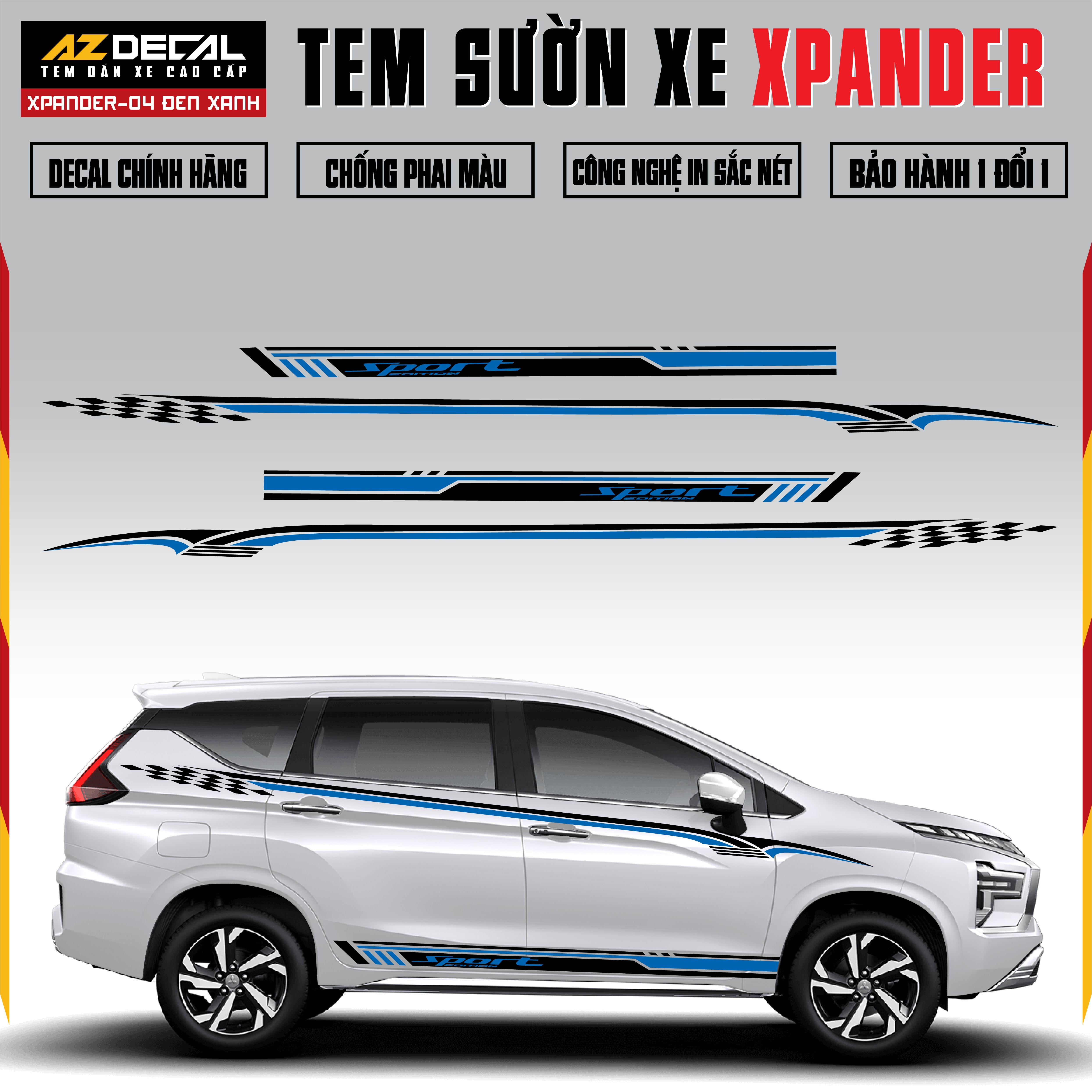Tem Xe Xpander 04 - Tem Sườn Xe Thiết Kế Theo Yêu Cầu