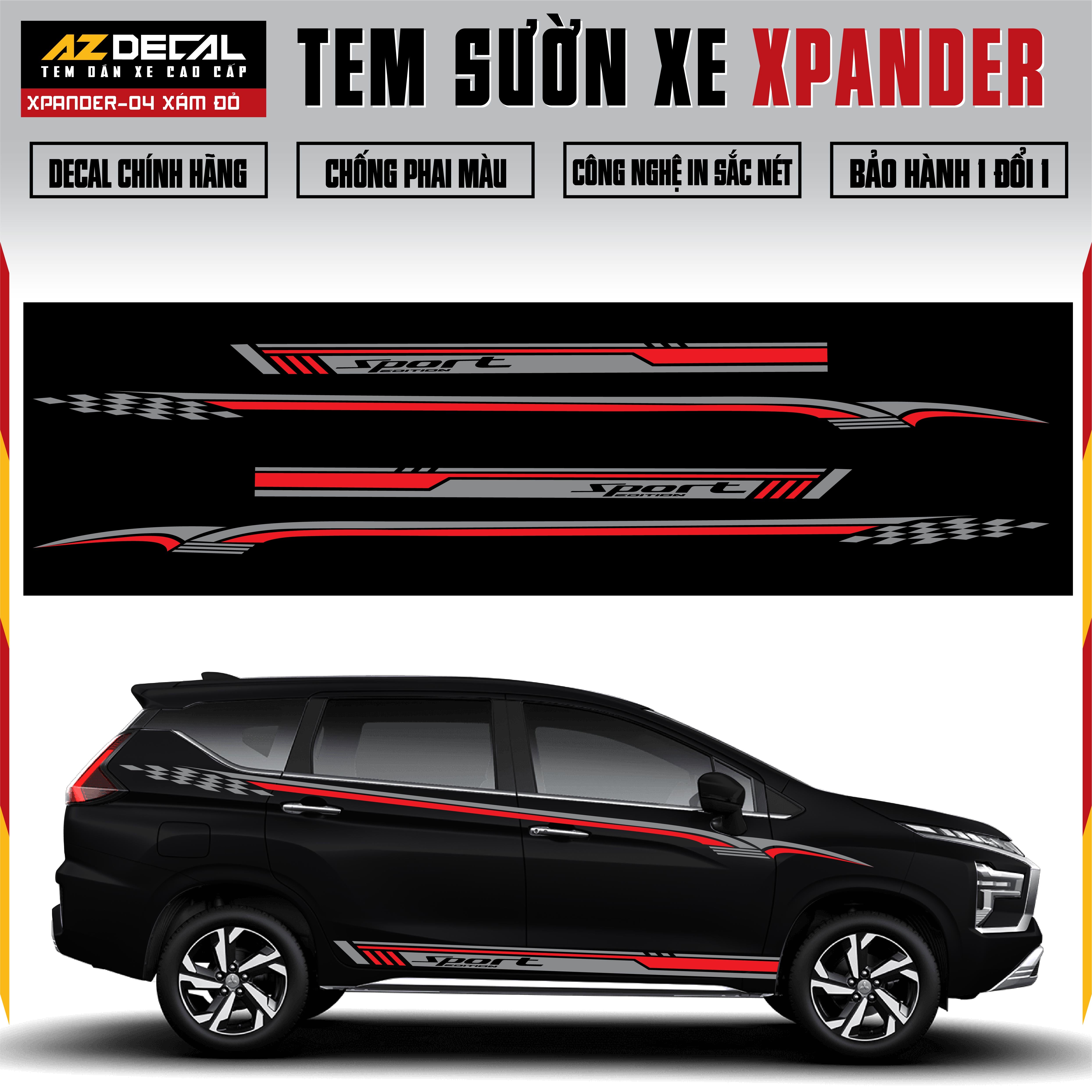 Tem Xe Xpander 04 - Tem Sườn Xe Thiết Kế Theo Yêu Cầu