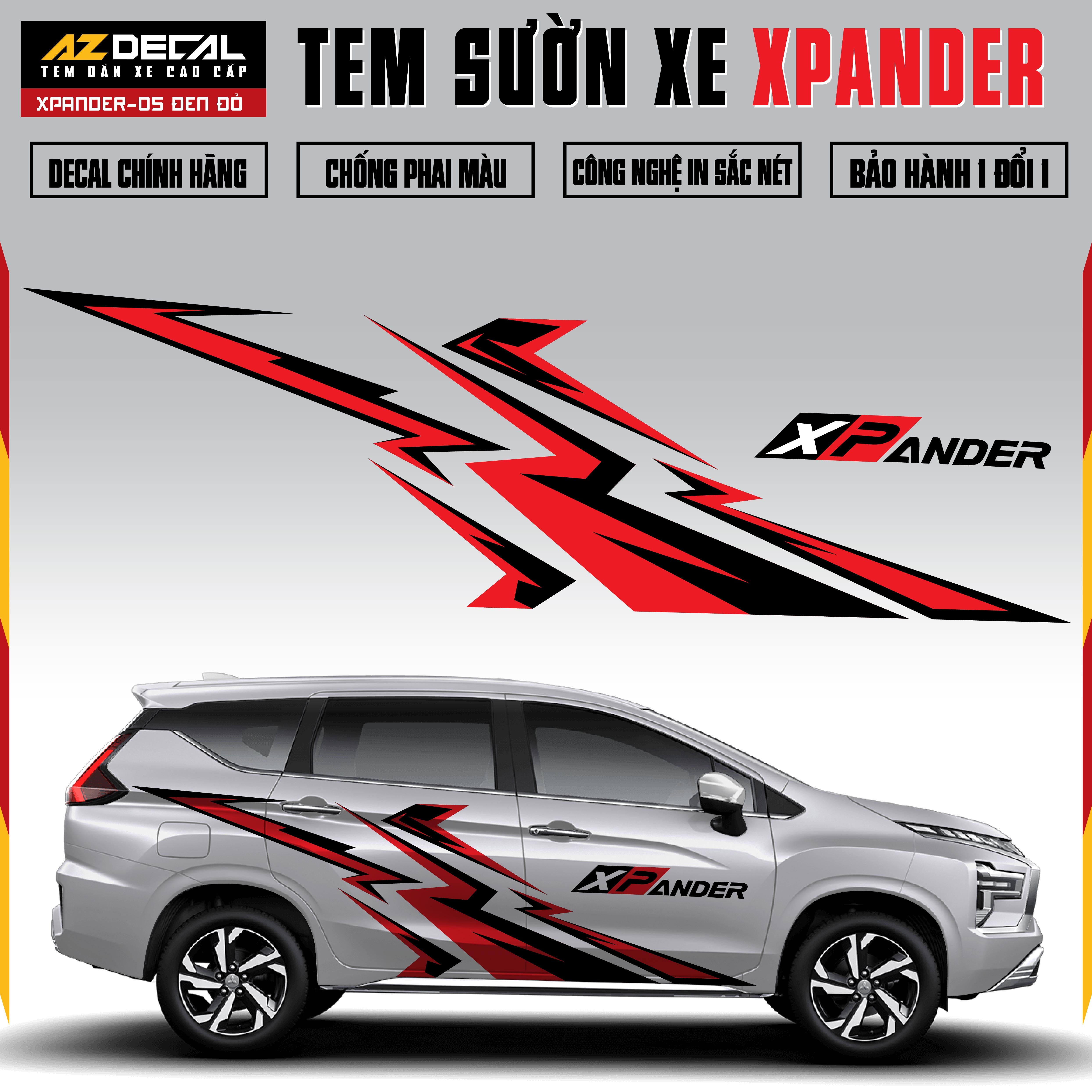 Tem Xe Xpander 05 - Tem Sườn Xe Thiết Kế Theo Yêu Cầu