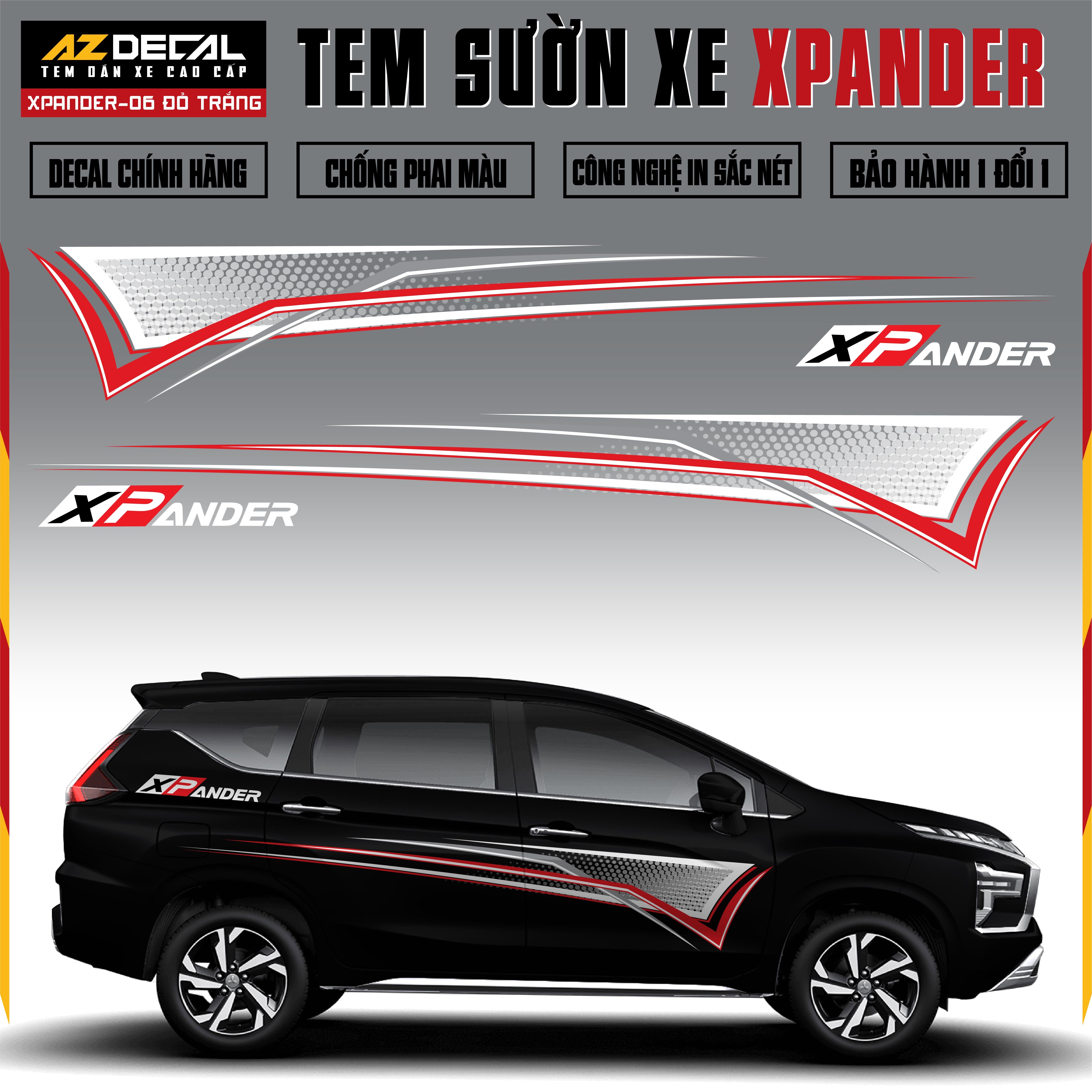 Tem Xe Xpander 06 - Tem Sườn Xe Thiết Kế Theo Yêu Cầu
