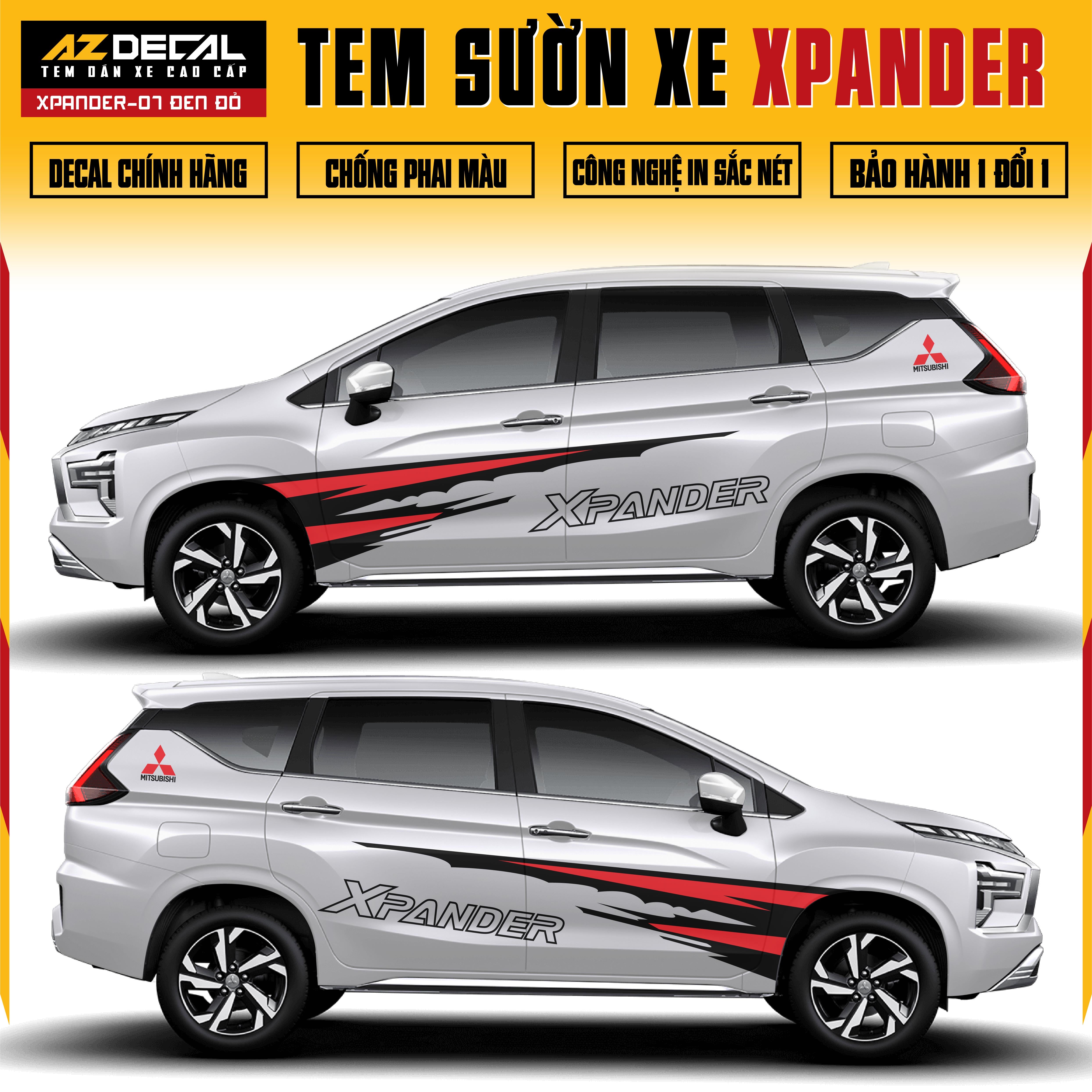 Tem Xe Xpander 07 - Tem Sườn Xe Thiết Kế Theo Yêu Cầu