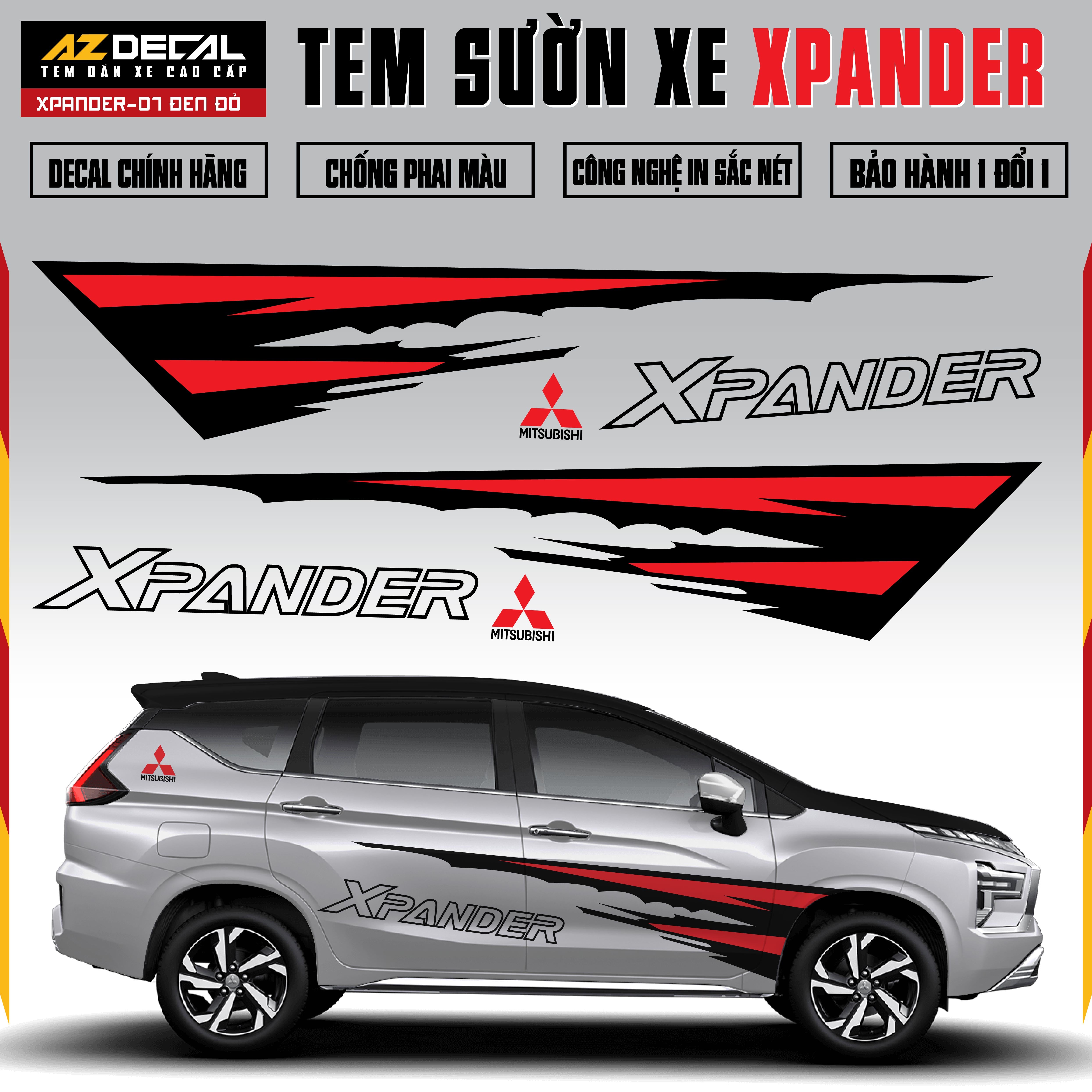 Tem Xe Xpander 07 - Tem Sườn Xe Thiết Kế Theo Yêu Cầu
