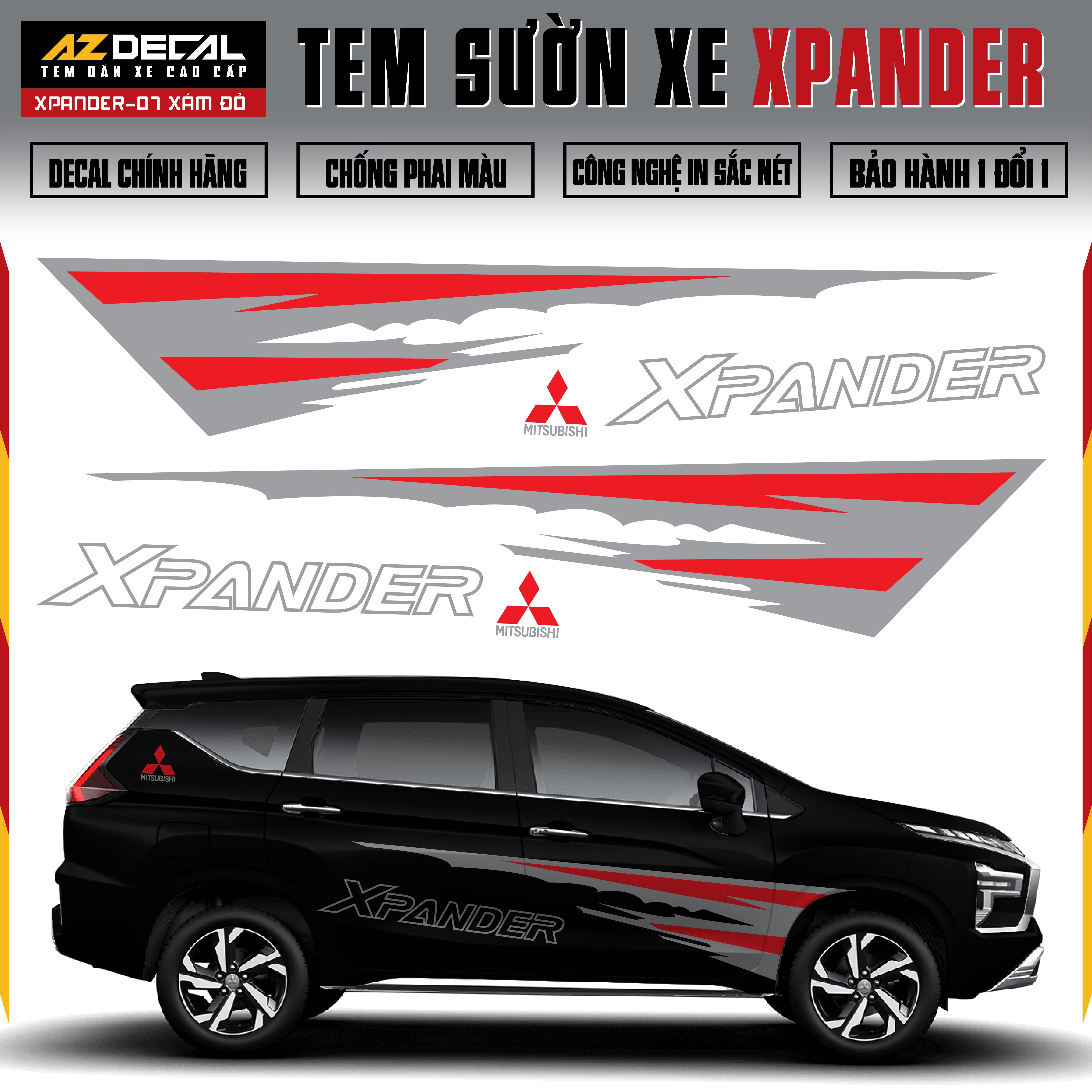 Tem Xe Xpander 07 - Tem Sườn Xe Thiết Kế Theo Yêu Cầu