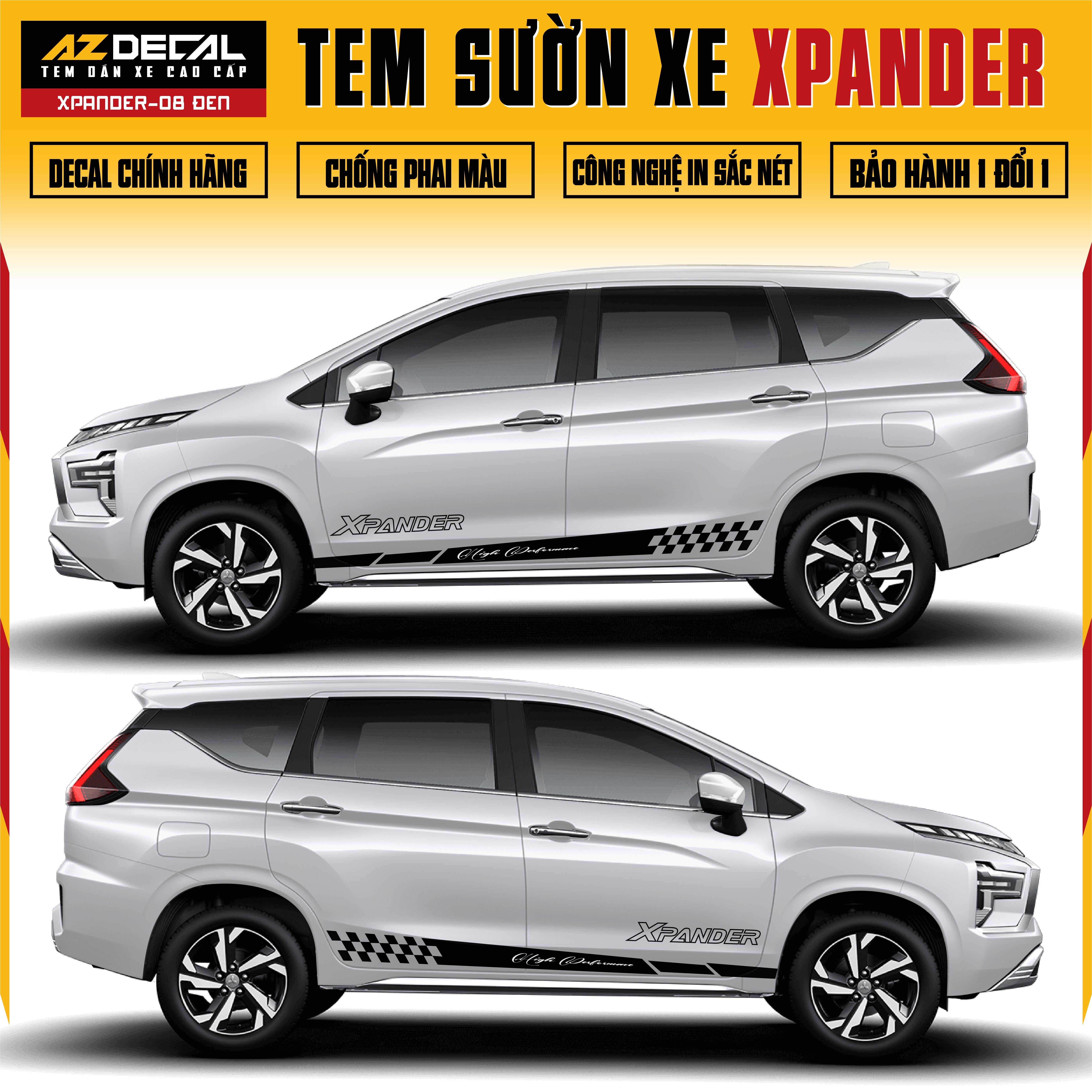 Tem Xe Xpander 08 - Tem Sườn Xe Thiết Kế Theo Yêu Cầu