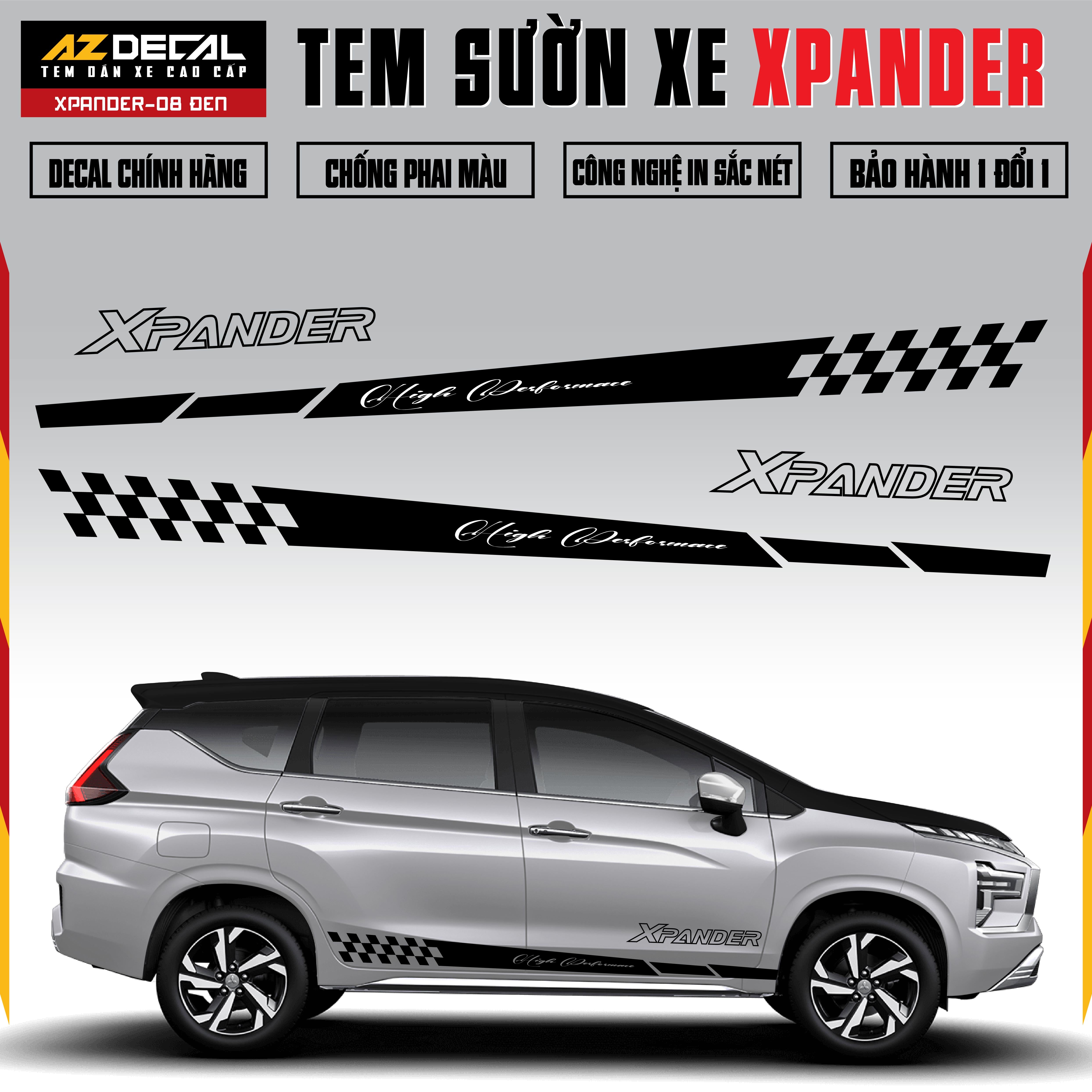 Tem Xe Xpander 08 - Tem Sườn Xe Thiết Kế Theo Yêu Cầu