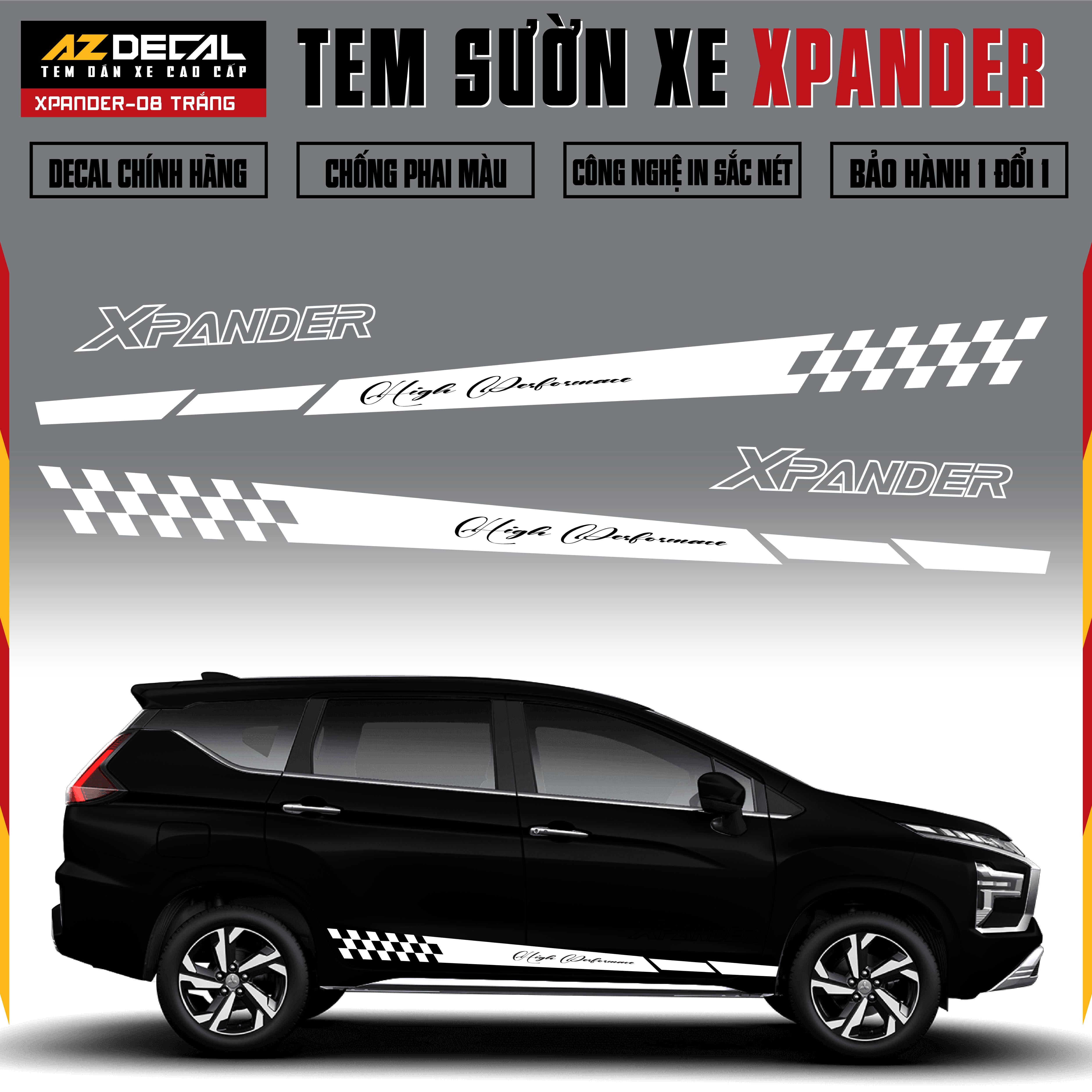 Tem Xe Xpander 08 - Tem Sườn Xe Thiết Kế Theo Yêu Cầu