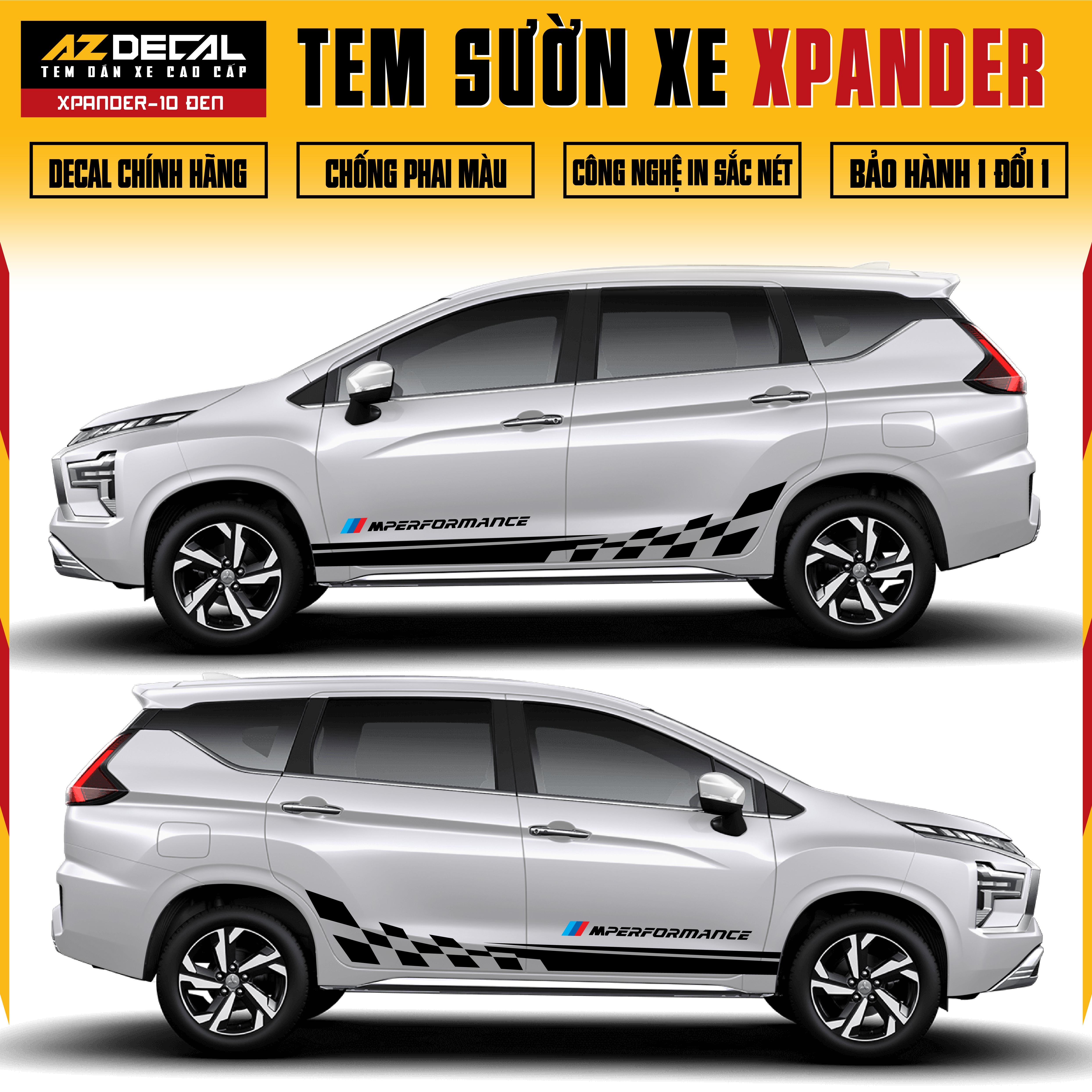 Tem Xe Xpander 10 - Tem Sườn Xe Thiết Kế Theo Yêu Cầu