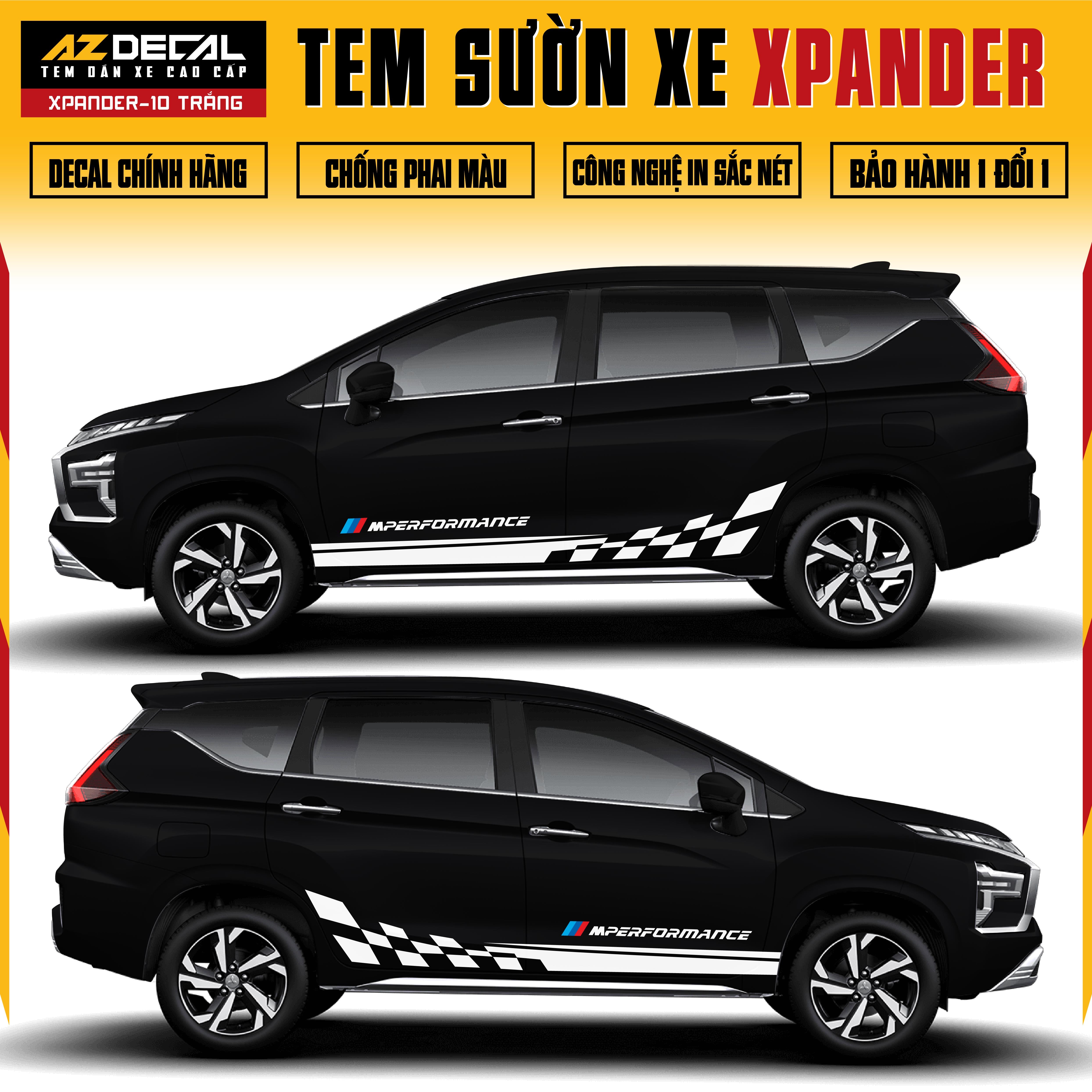 Tem Xe Xpander 10 - Tem Sườn Xe Thiết Kế Theo Yêu Cầu