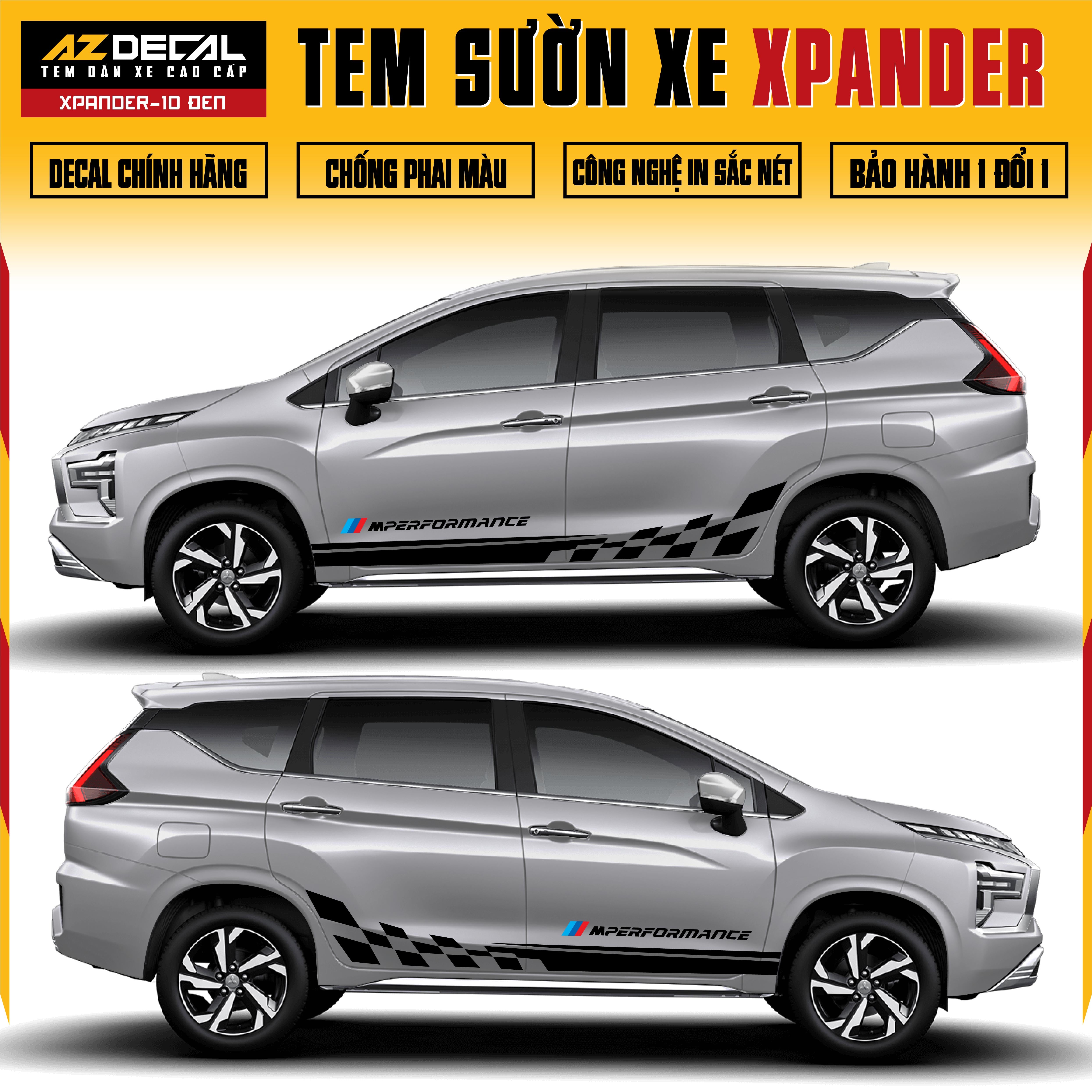 Tem Xe Xpander 10 - Tem Sườn Xe Thiết Kế Theo Yêu Cầu