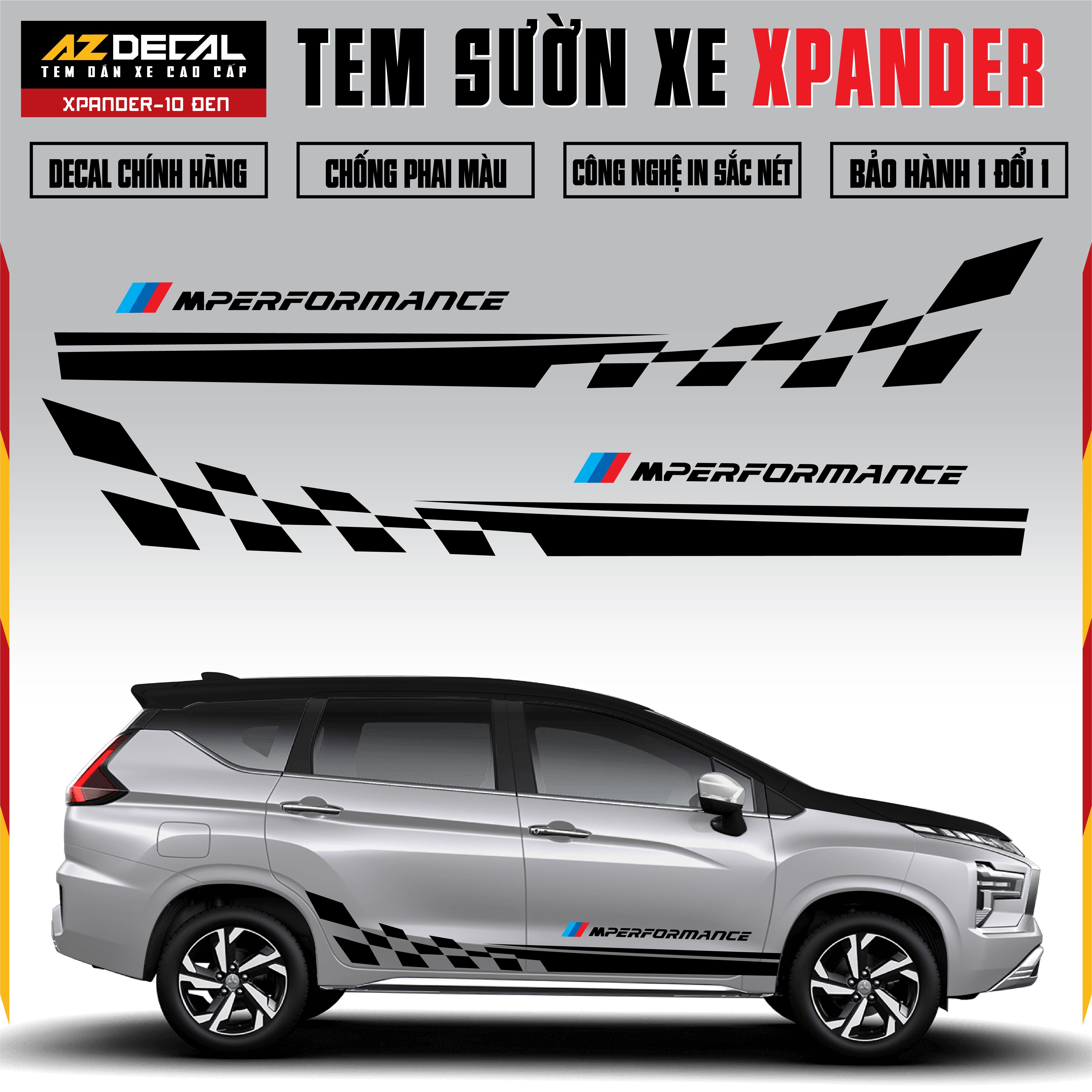Tem Xe Xpander 10 - Tem Sườn Xe Thiết Kế Theo Yêu Cầu