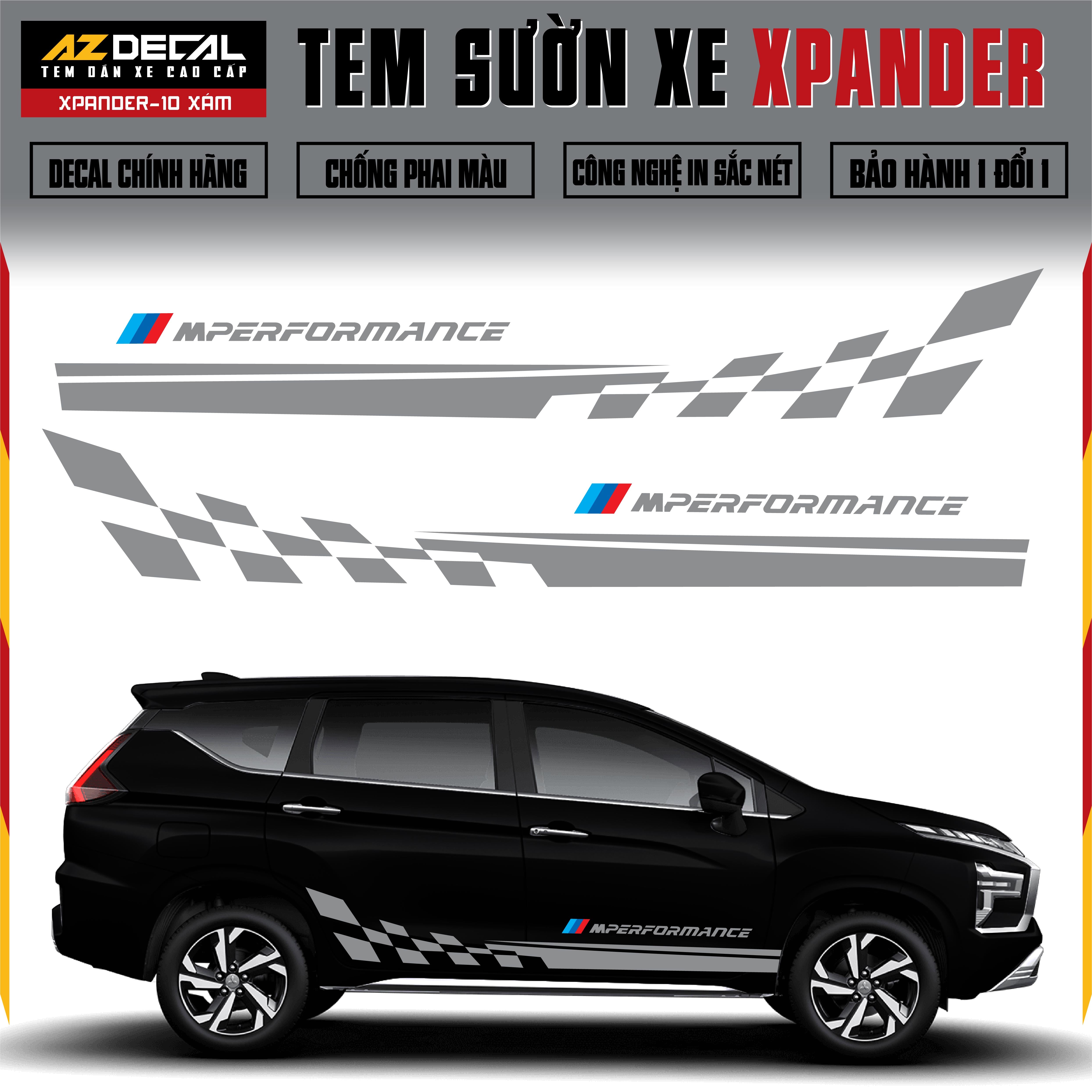 Tem Xe Xpander 10 - Tem Sườn Xe Thiết Kế Theo Yêu Cầu