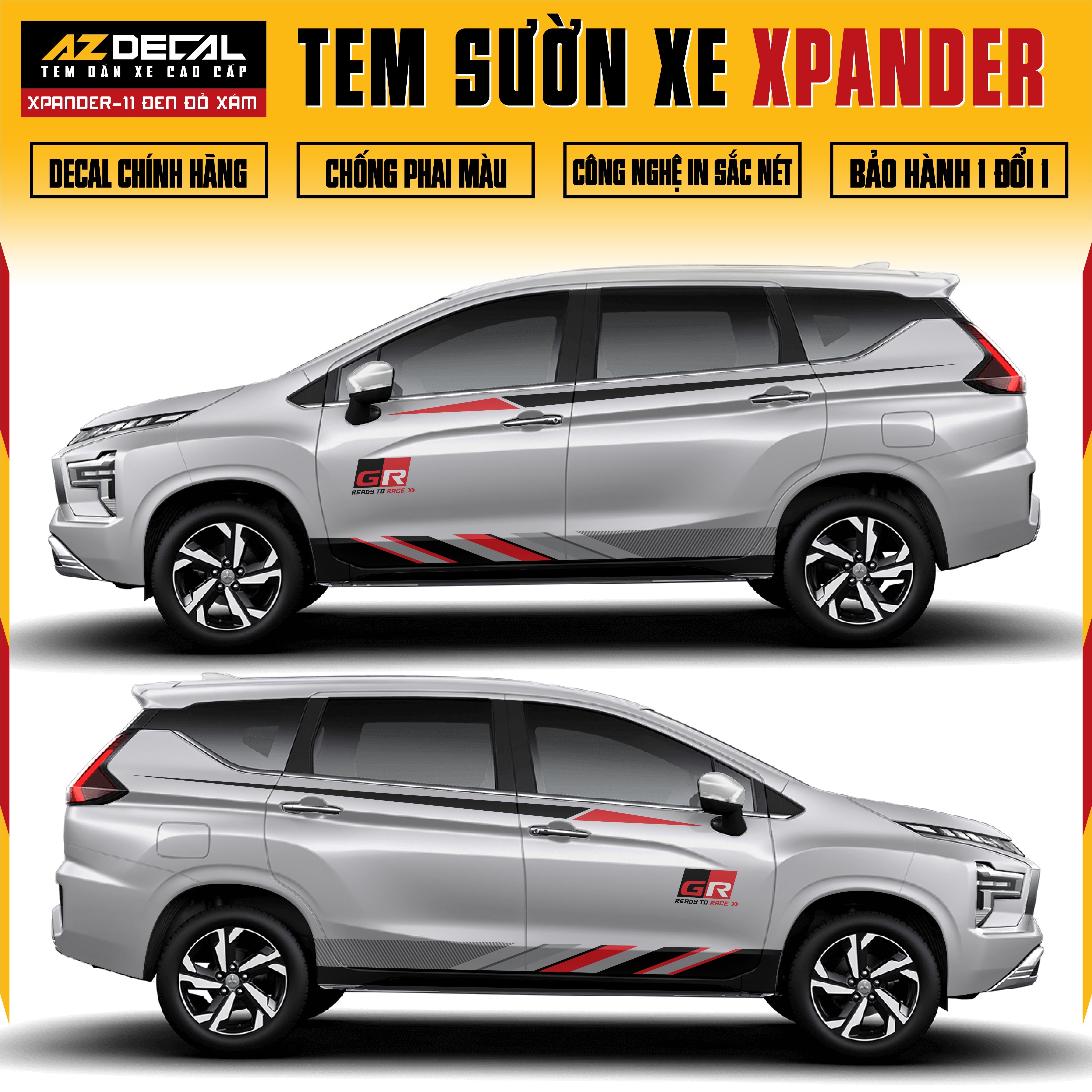 Tem Xe Xpander 11 - Tem Sườn Xe Thiết Kế Theo Yêu Cầu