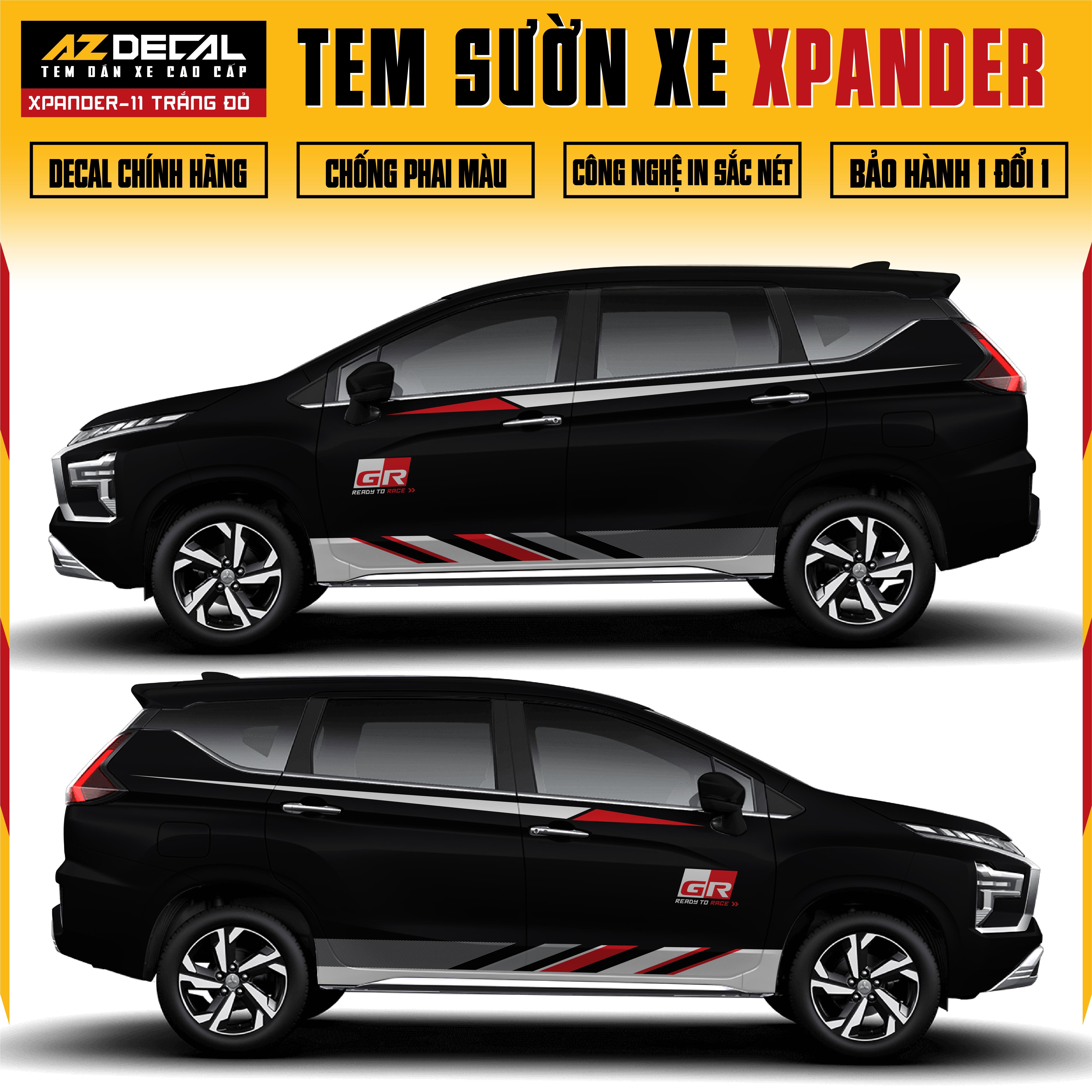 Tem Xe Xpander 11 - Tem Sườn Xe Thiết Kế Theo Yêu Cầu