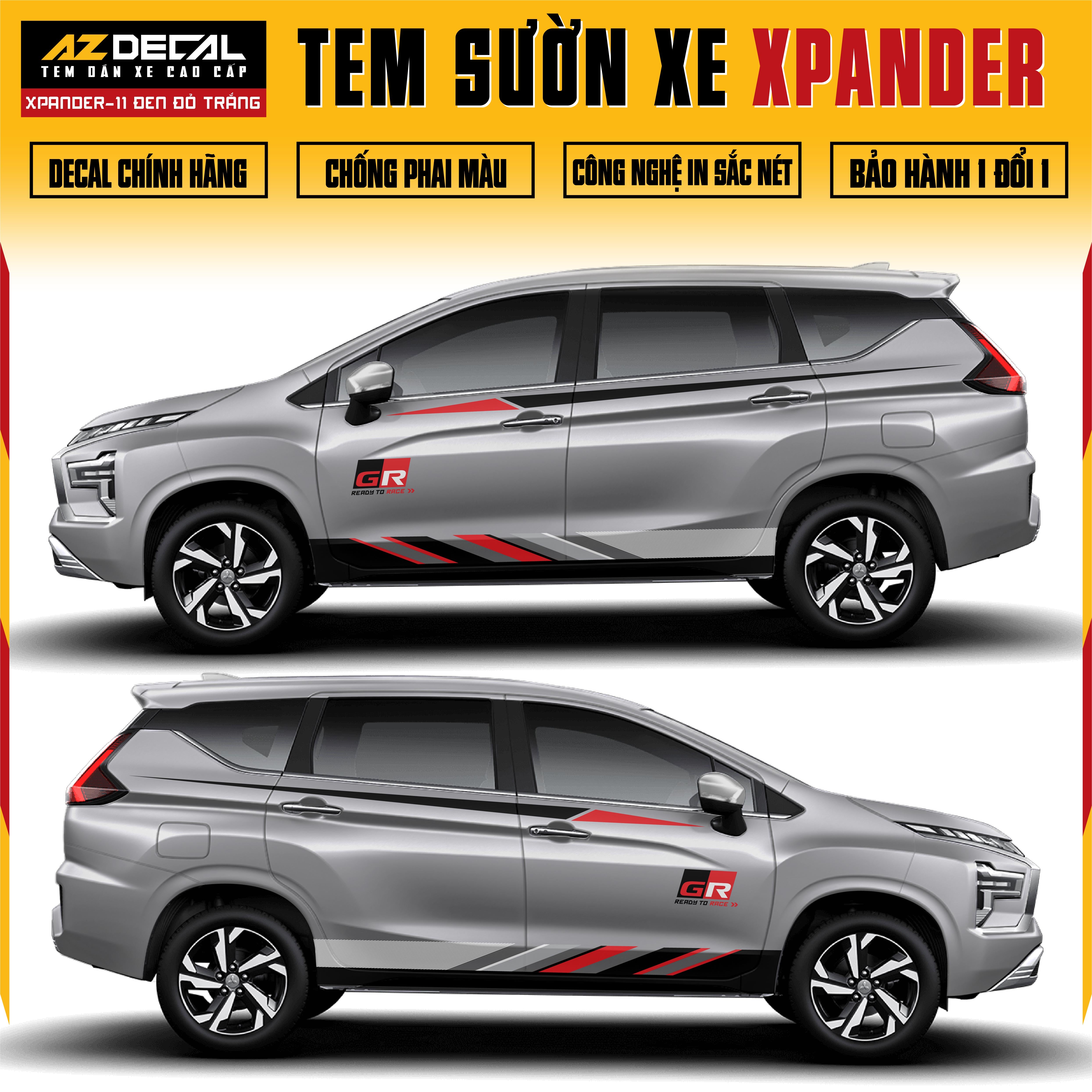 Tem Xe Xpander 11 - Tem Sườn Xe Thiết Kế Theo Yêu Cầu