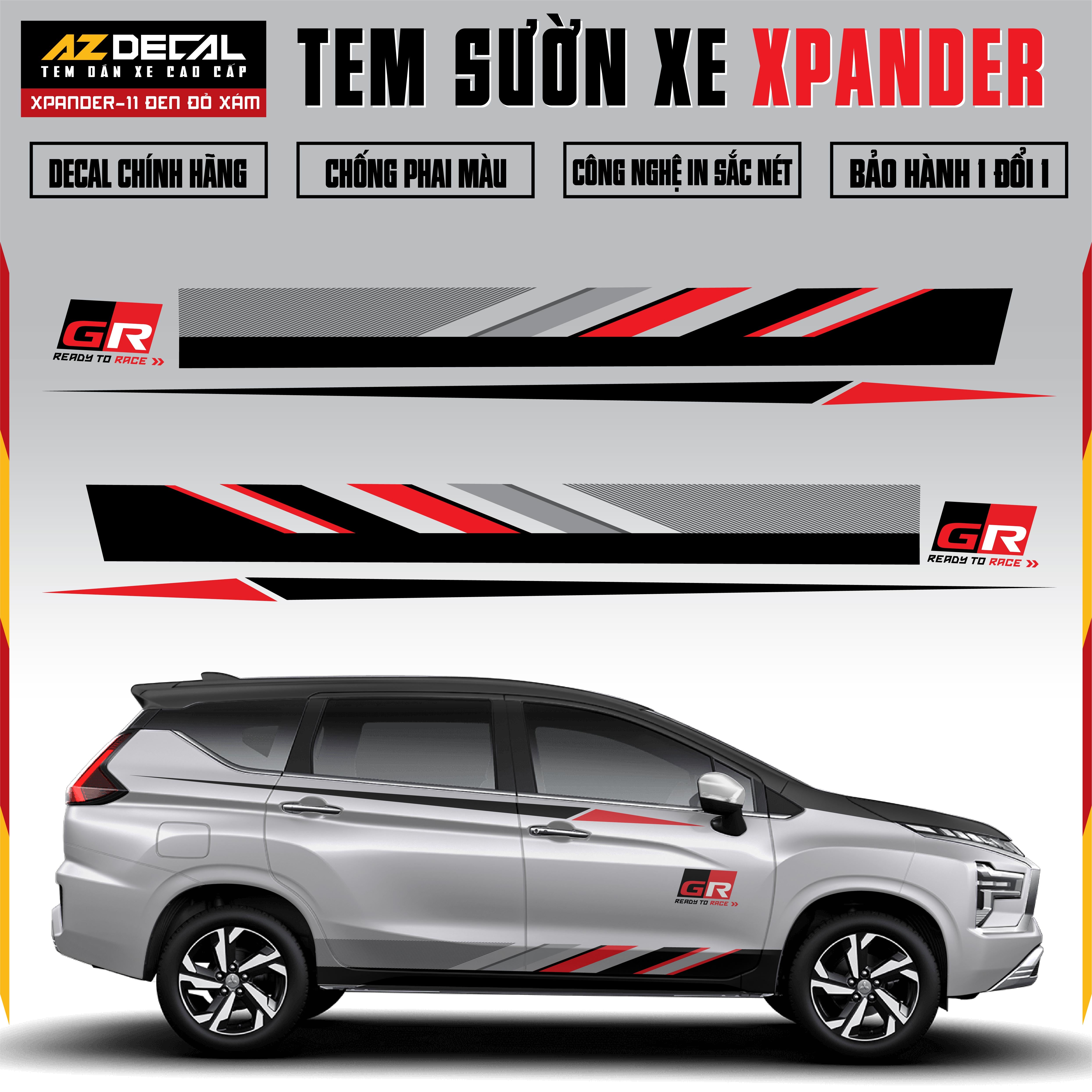 Tem Xe Xpander 11 - Tem Sườn Xe Thiết Kế Theo Yêu Cầu