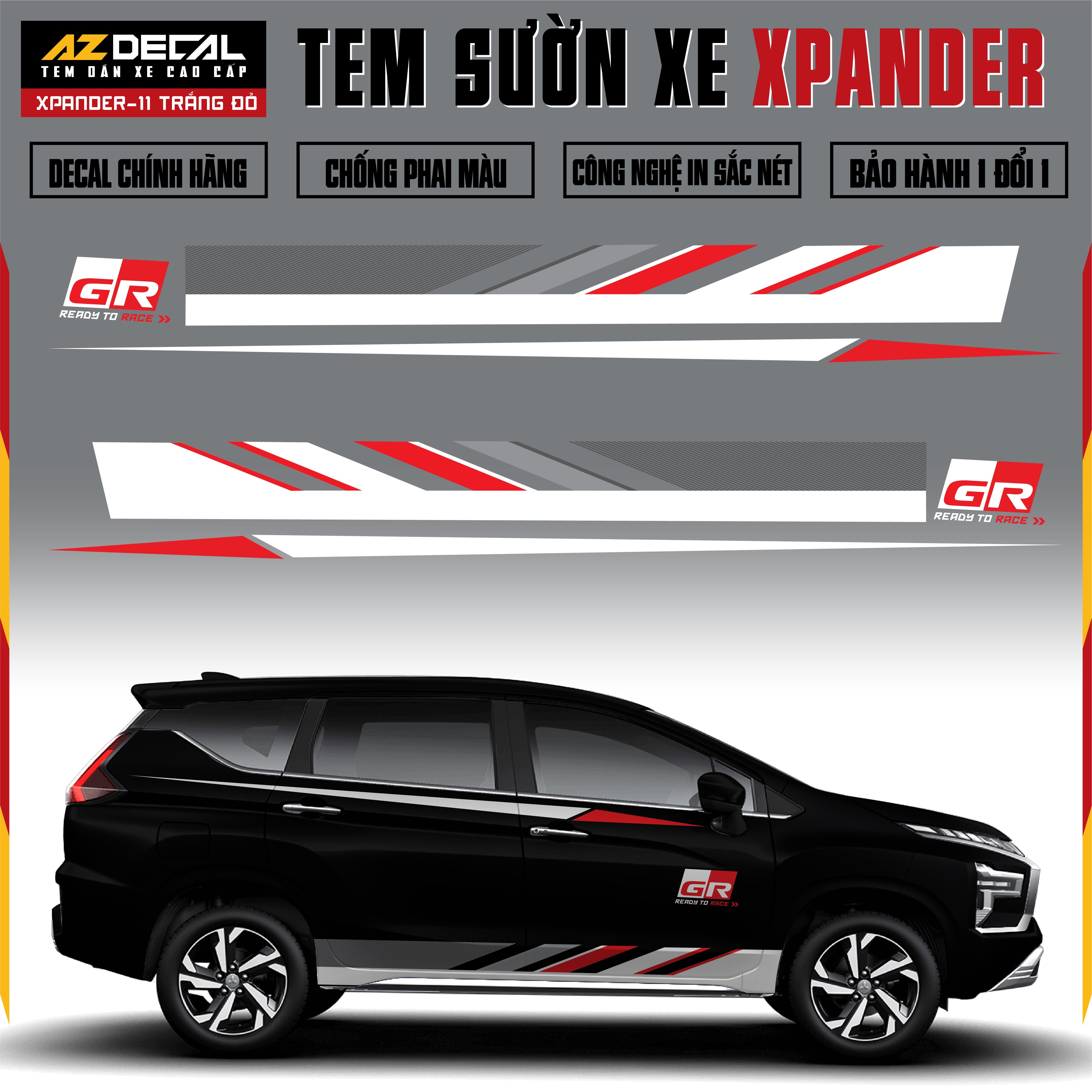 Tem Xe Xpander 11 - Tem Sườn Xe Thiết Kế Theo Yêu Cầu