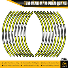 Tem Dán Vành Movistar Yamaha | TV27 | Phản Quang