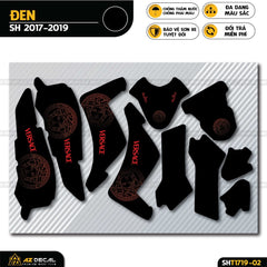 Dán decal xe Sh đẹp mẫu Versace