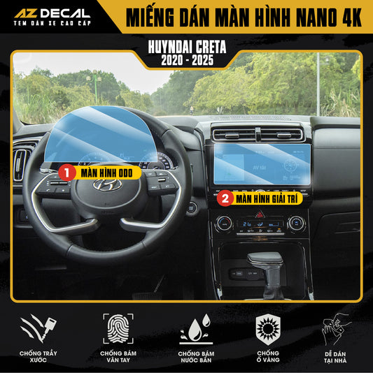 Dán Bảo Vệ Màn Hình Ô Tô Hyundai CRETA