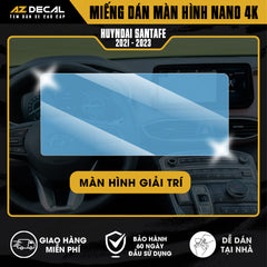 Dán Bảo Vệ Màn Hình Ô Tô Hyundai SANTAFE