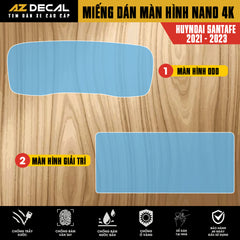 Dán Bảo Vệ Màn Hình Ô Tô Hyundai SANTAFE