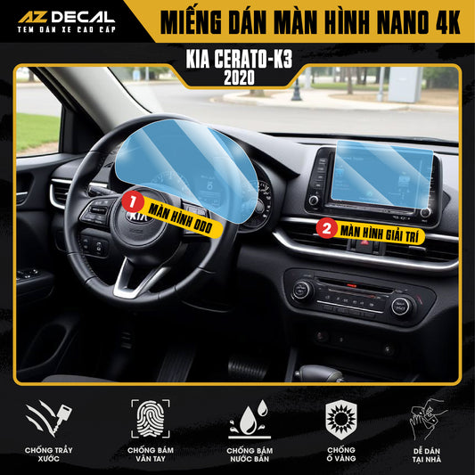 Dán Bảo Vệ Màn Hình Ô Tô KIA CERATO - K3
