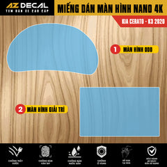Dán Bảo Vệ Màn Hình Ô Tô KIA CERATO - K3