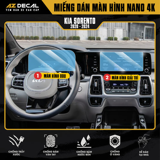 Dán Bảo Vệ Màn Hình Ô Tô KIA SORENTO