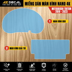 Dán Bảo Vệ Màn Hình Ô Tô Mitsubishi TRITON