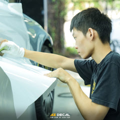 Dán Đổi Màu Ô Tô Mercedes E200 màu trắng