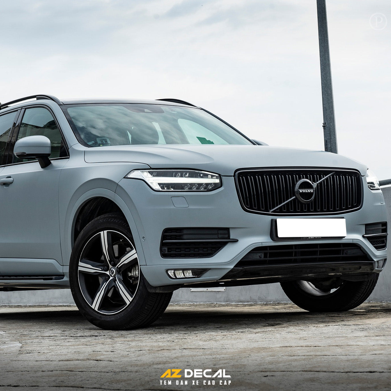 Dán decal Volvo XC90 màu xanh