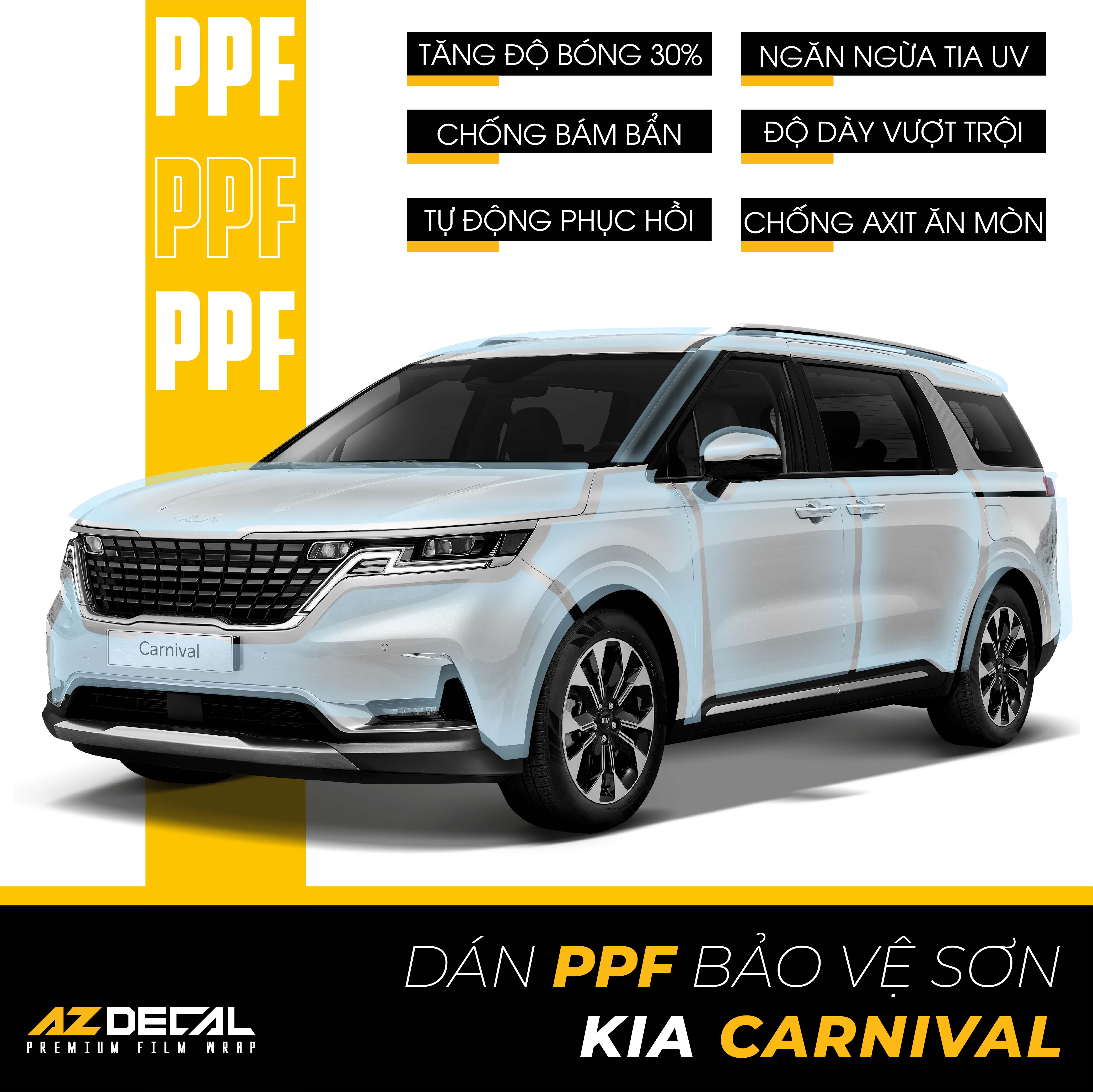 Dán PPF Ô Tô Kia Carnival