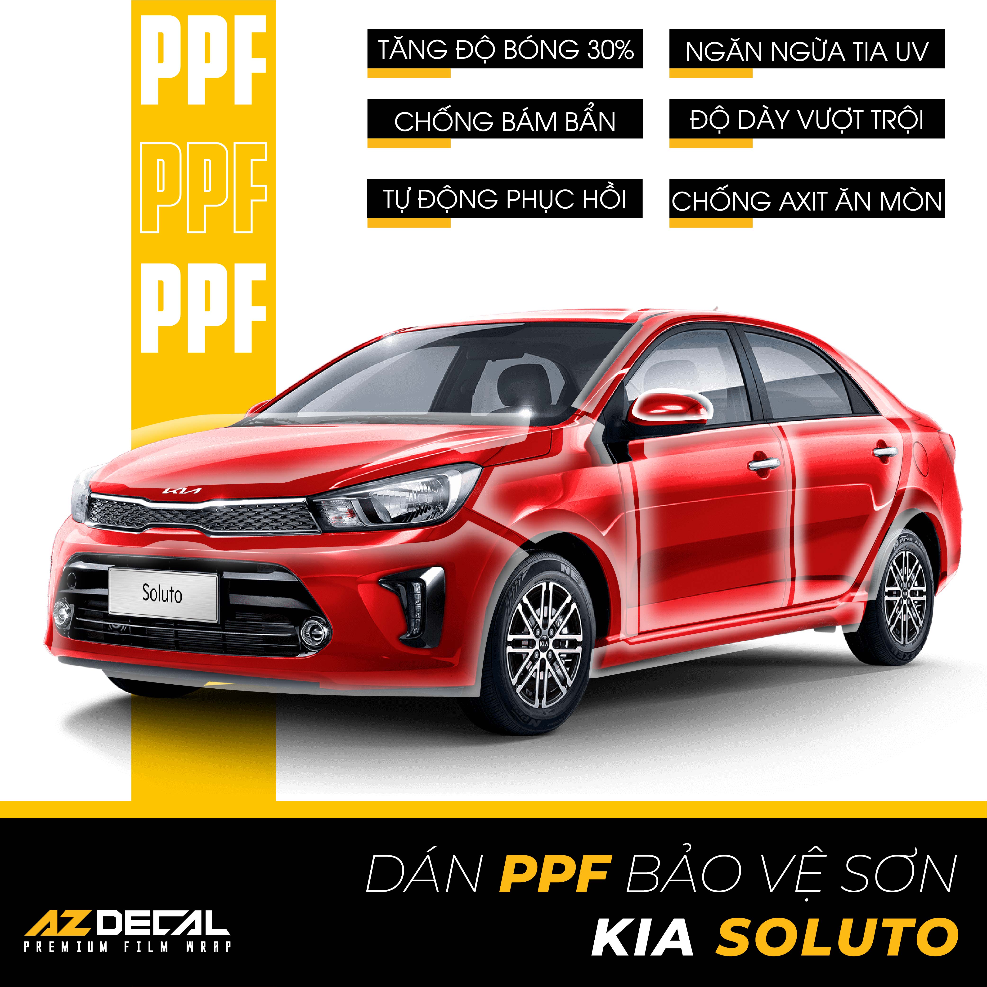 Dán PPF Ô Tô Kia Soluto