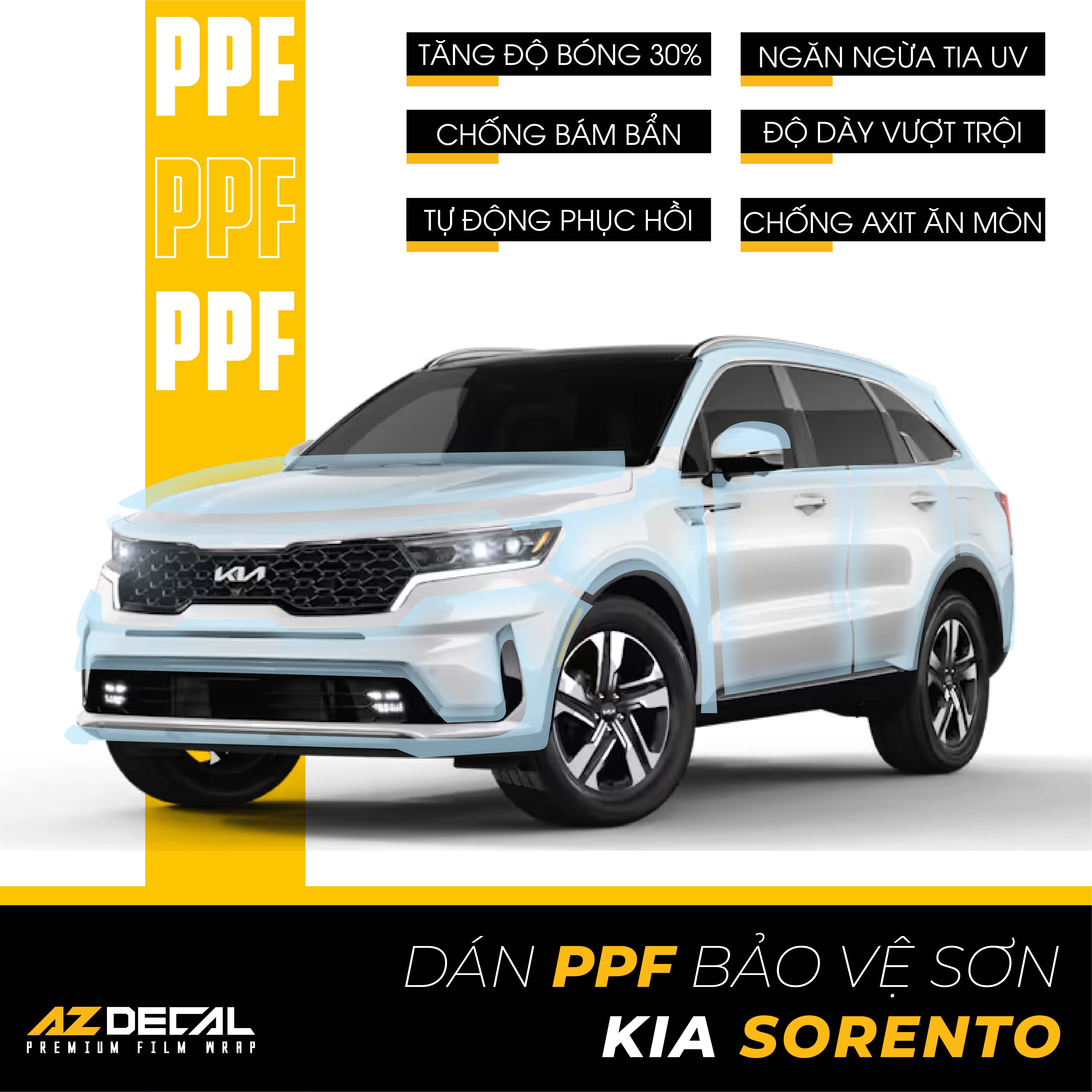 Dán PPF Ô Tô Kia Sorento