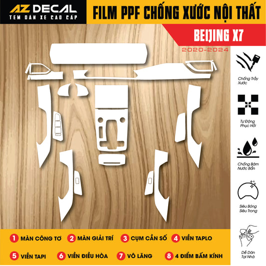 Dán PPF Nội Thất Ô Tô Baic Beijing X7