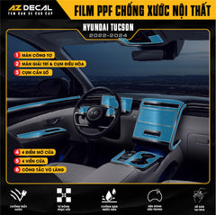 Dán PPF Nội Thất Ô Tô Hyundai Tucson 2022-2024