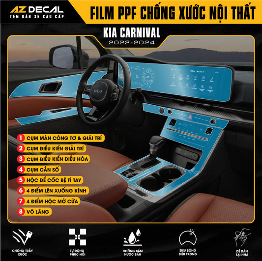 Dán PPF Nội Thất Ô Tô KIA Carnival 2022-2024