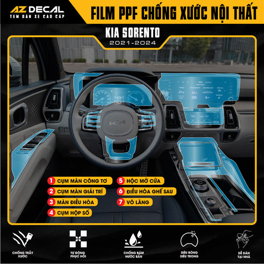 Dán PPF Nội Thất Ô Tô KIA Sorento 2021-2024