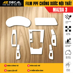 Dán PPF Nội Thất Ô Tô Mazda 3 2020-2024