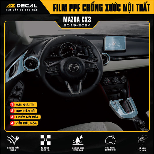 Dán PPF Nội Thất Ô Tô Mazda CX3 2019-2024