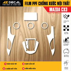 Dán PPF Nội Thất Ô Tô Mazda CX3 2019-2024