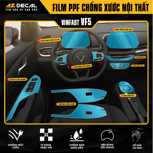 Dán PPF Nội Thất Ô Tô Vinfast VF5