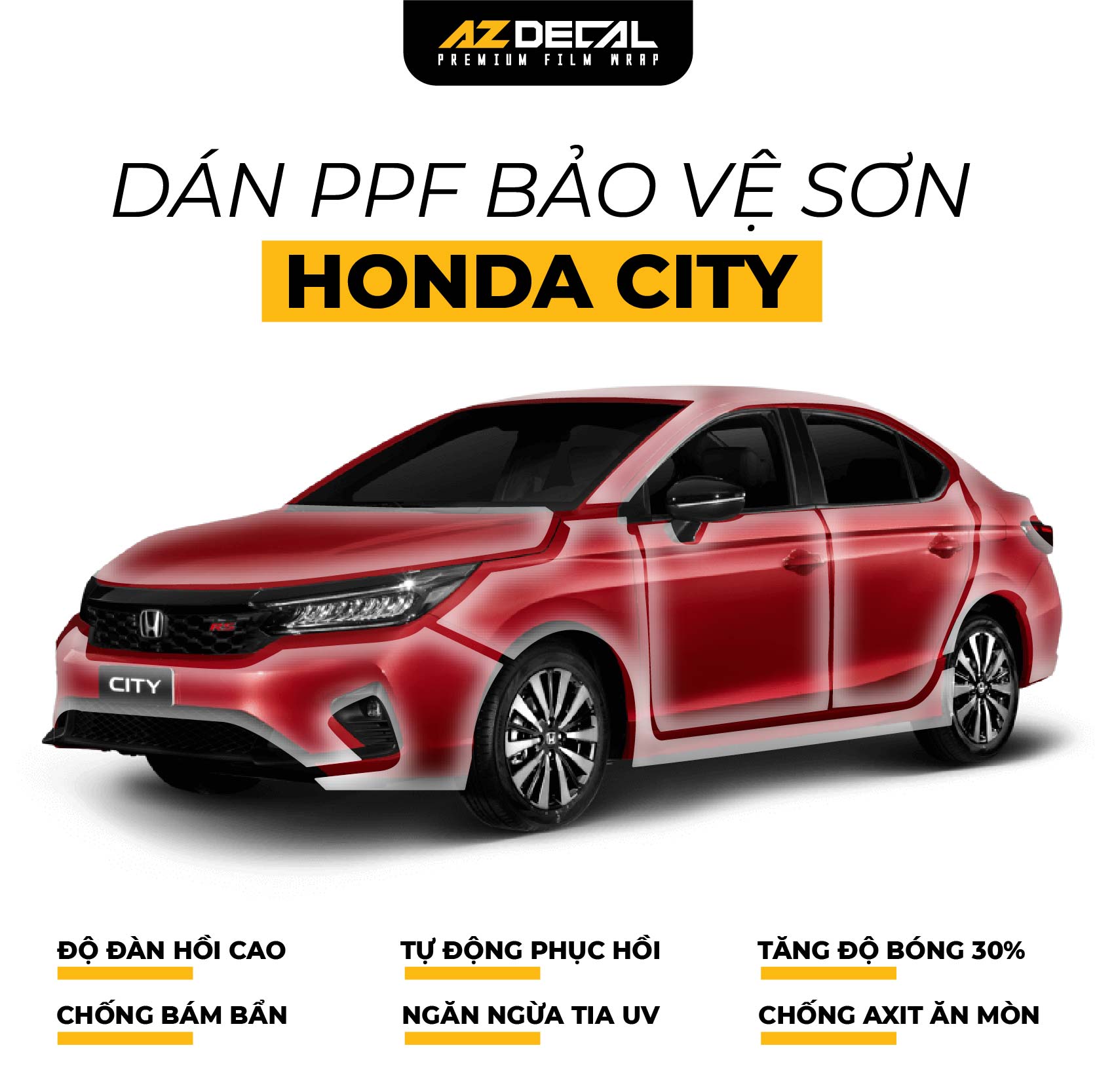 Dán PPF Ô Tô Honda City