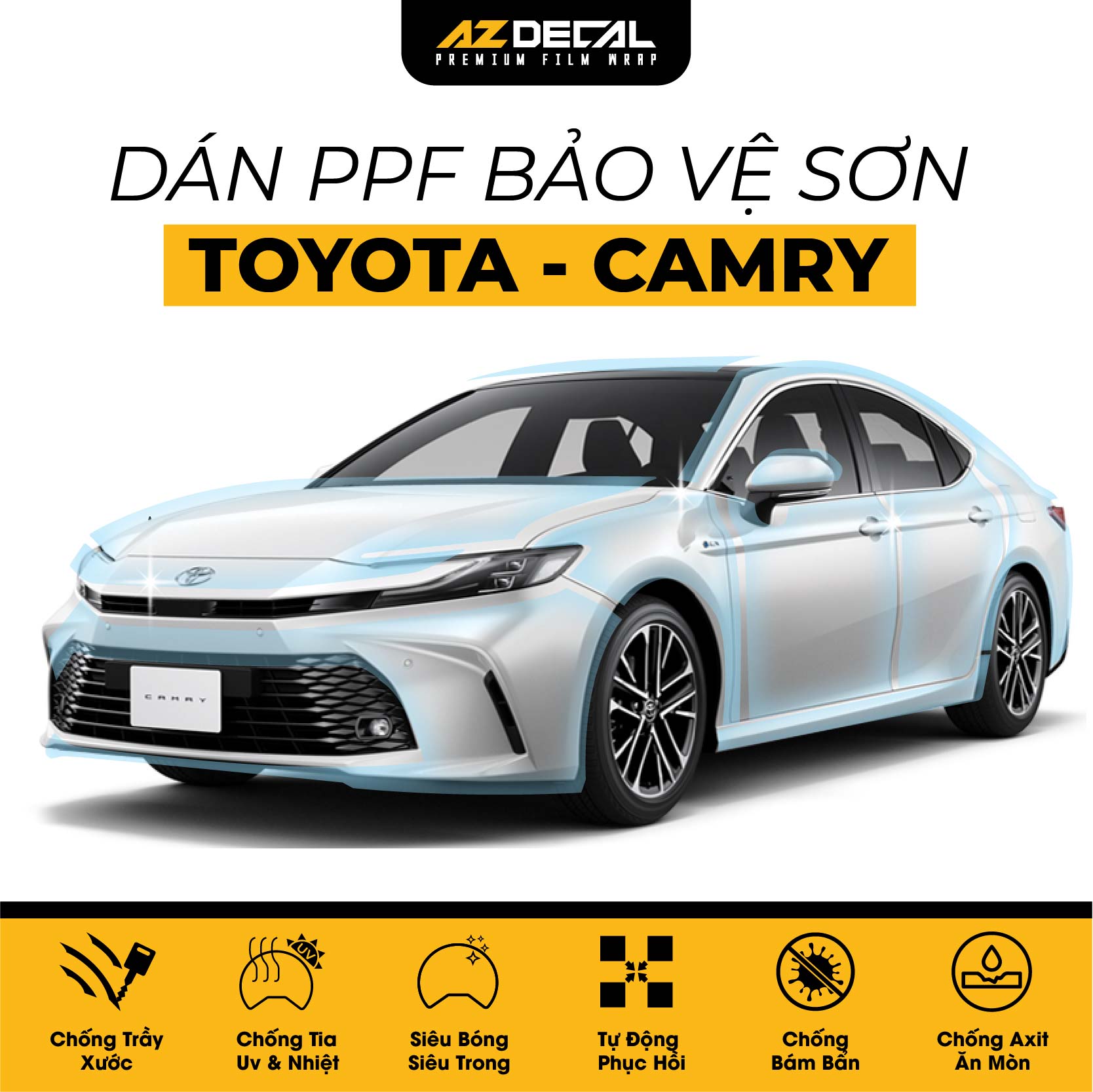 Dán PPF Ô Tô Toyota Camry