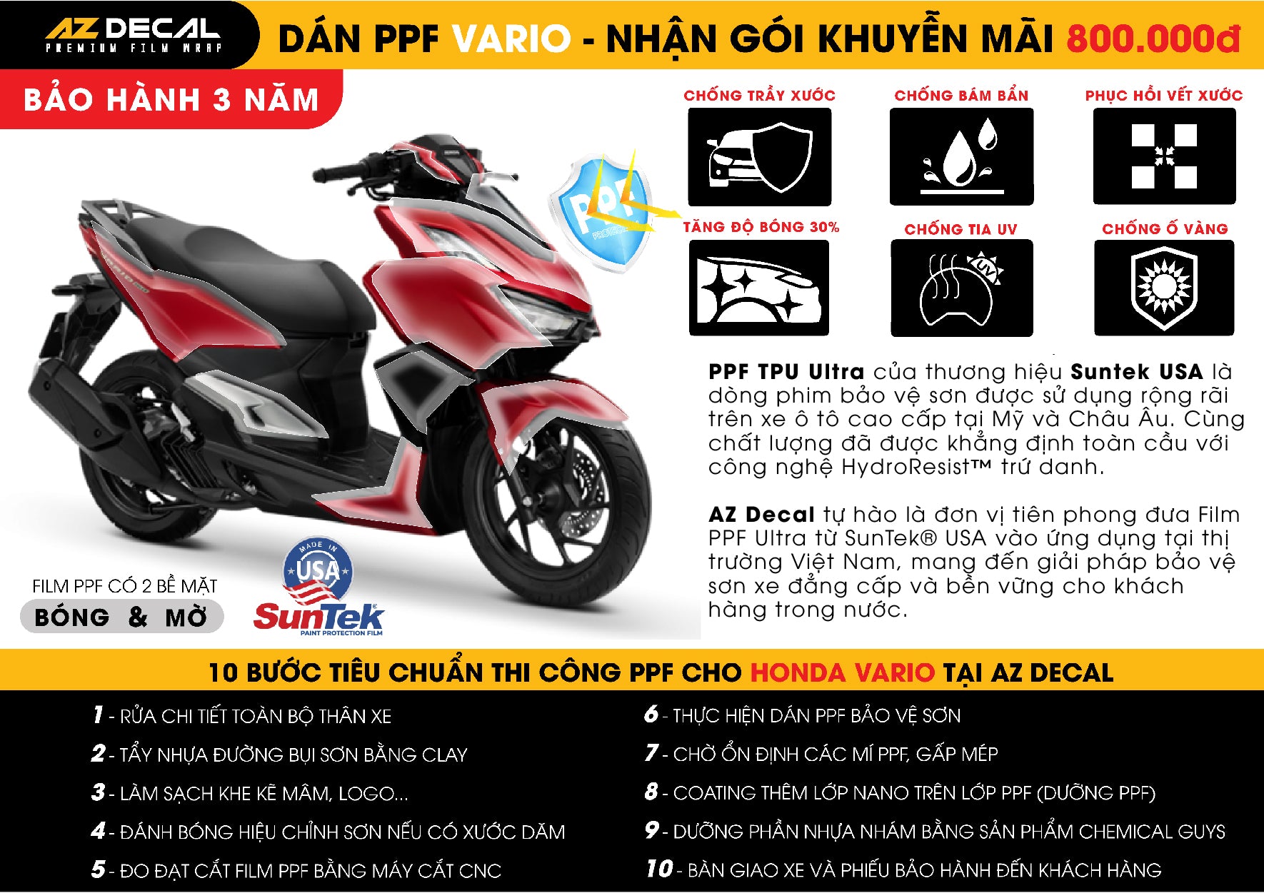 Dán PPF Xe Vario / Click