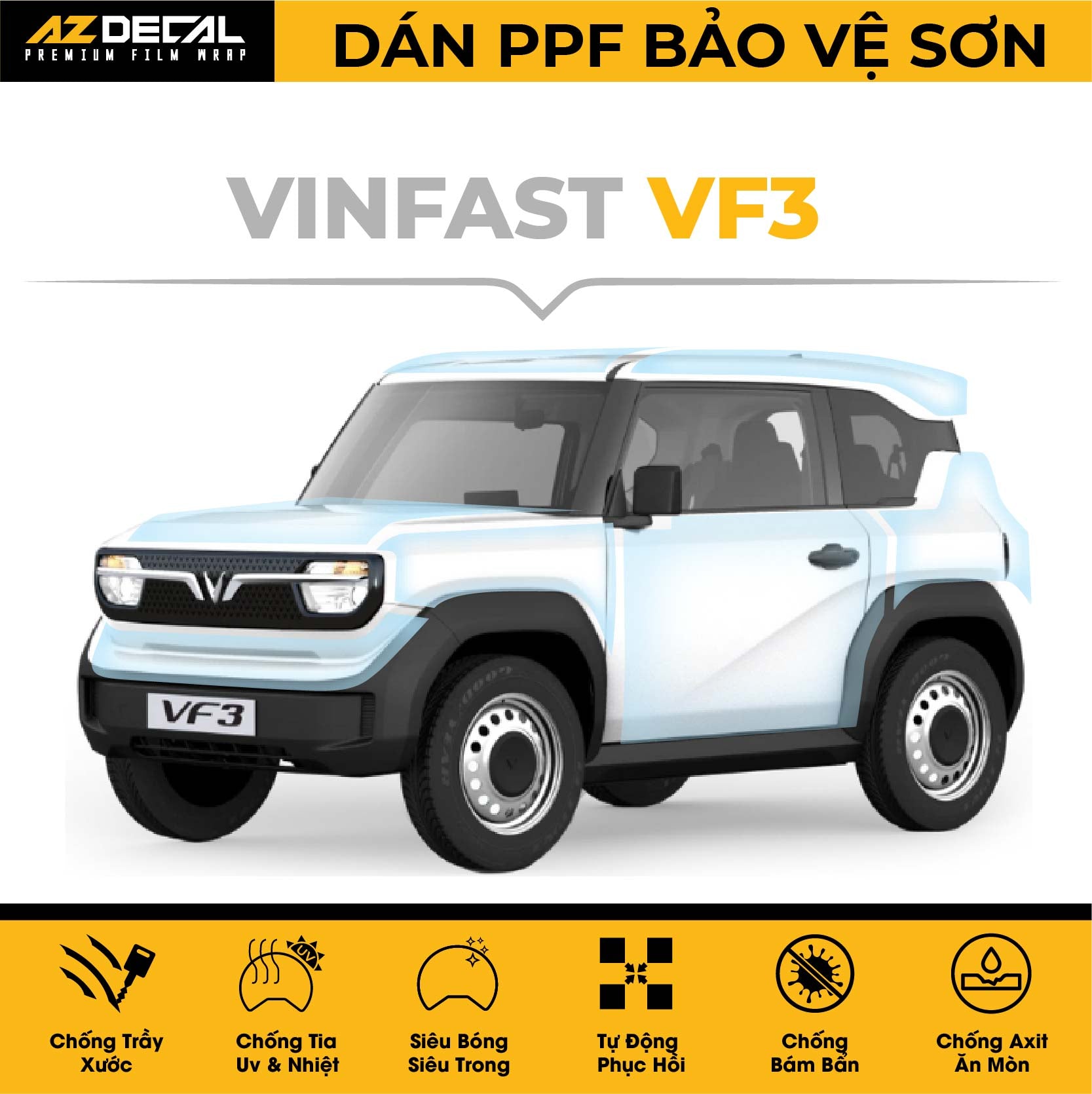Dán PPF Ô Tô Vinfast VF3