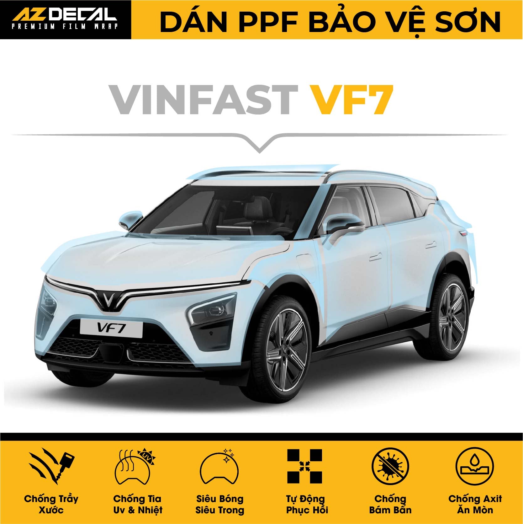 Dán PPF Ô Tô Vinfast VF7