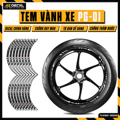 Tem Dán Vành PG-1 | TV-PG01 trắng